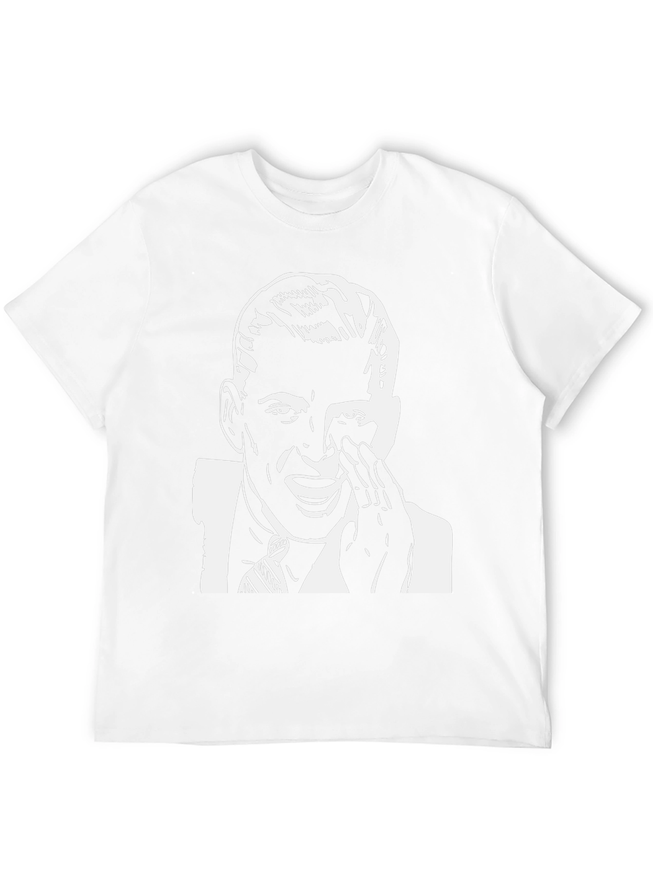 Retro Black T-Shirt with Crying Man Graphic