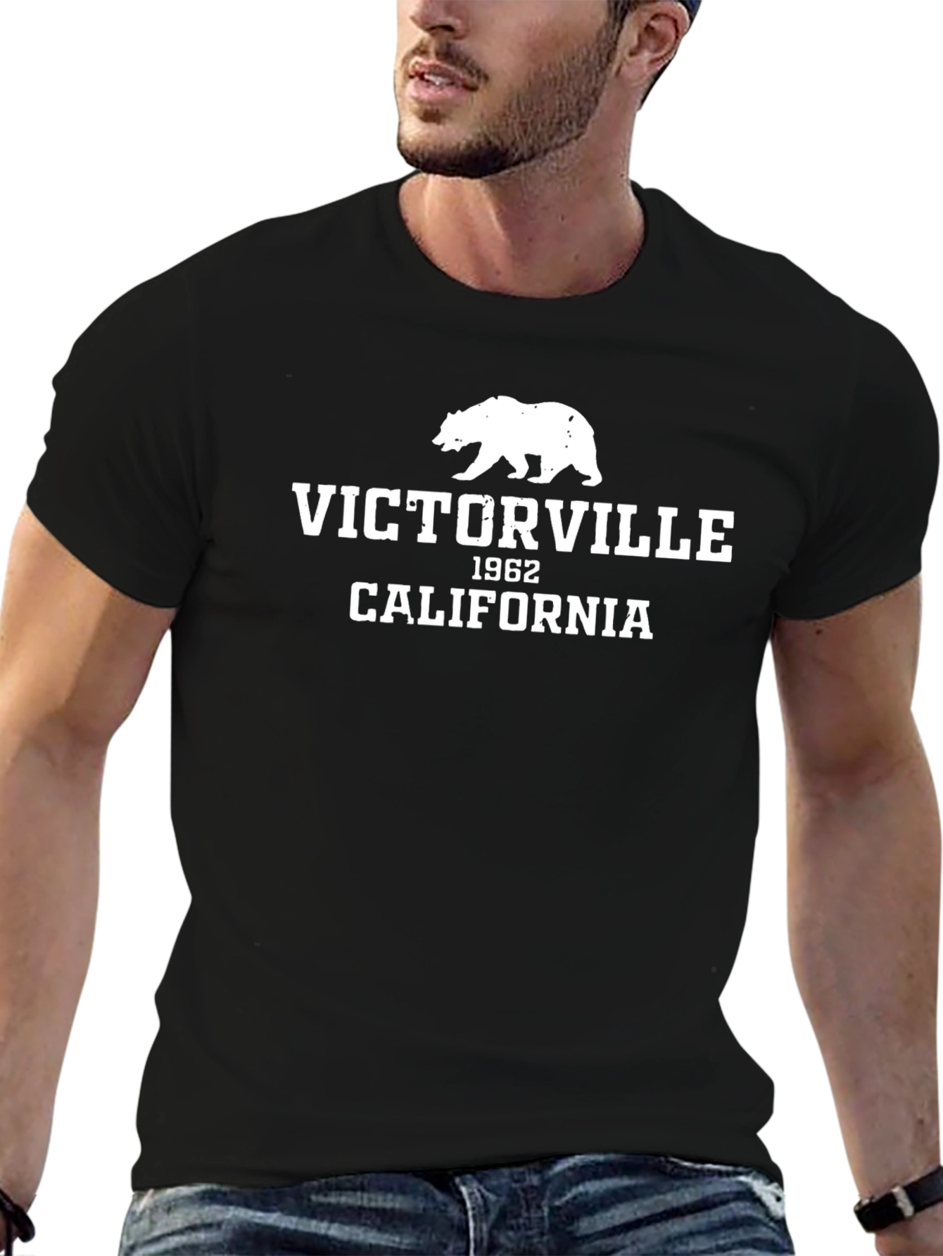 Victorville California Bear Graphic T-Shirt