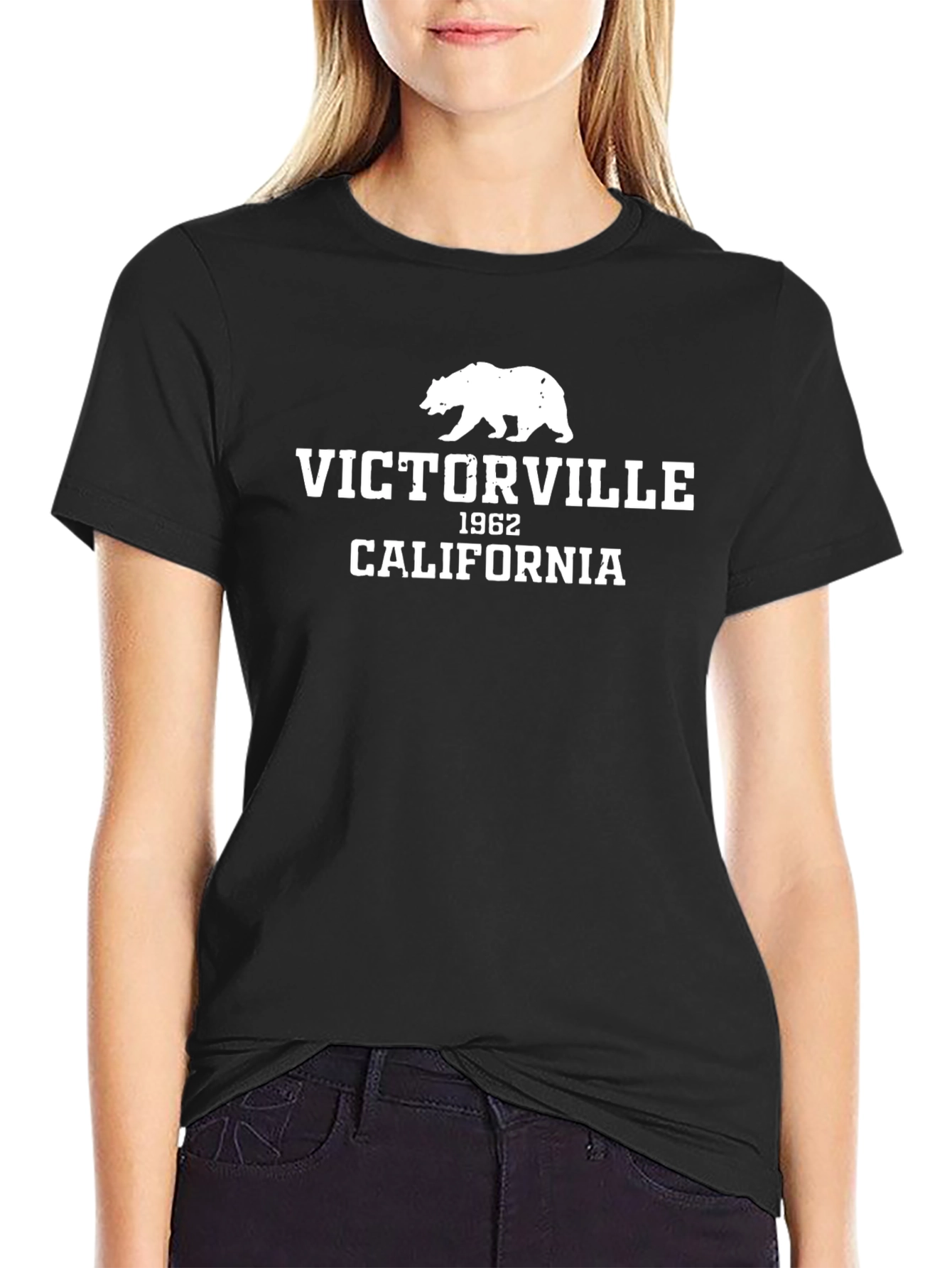 Victorville California Bear Graphic T-Shirt
