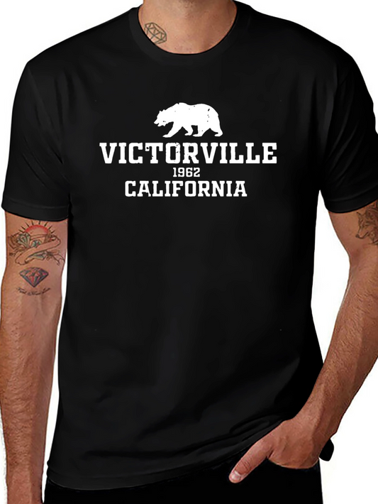 Victorville California Bear Graphic T-Shirt