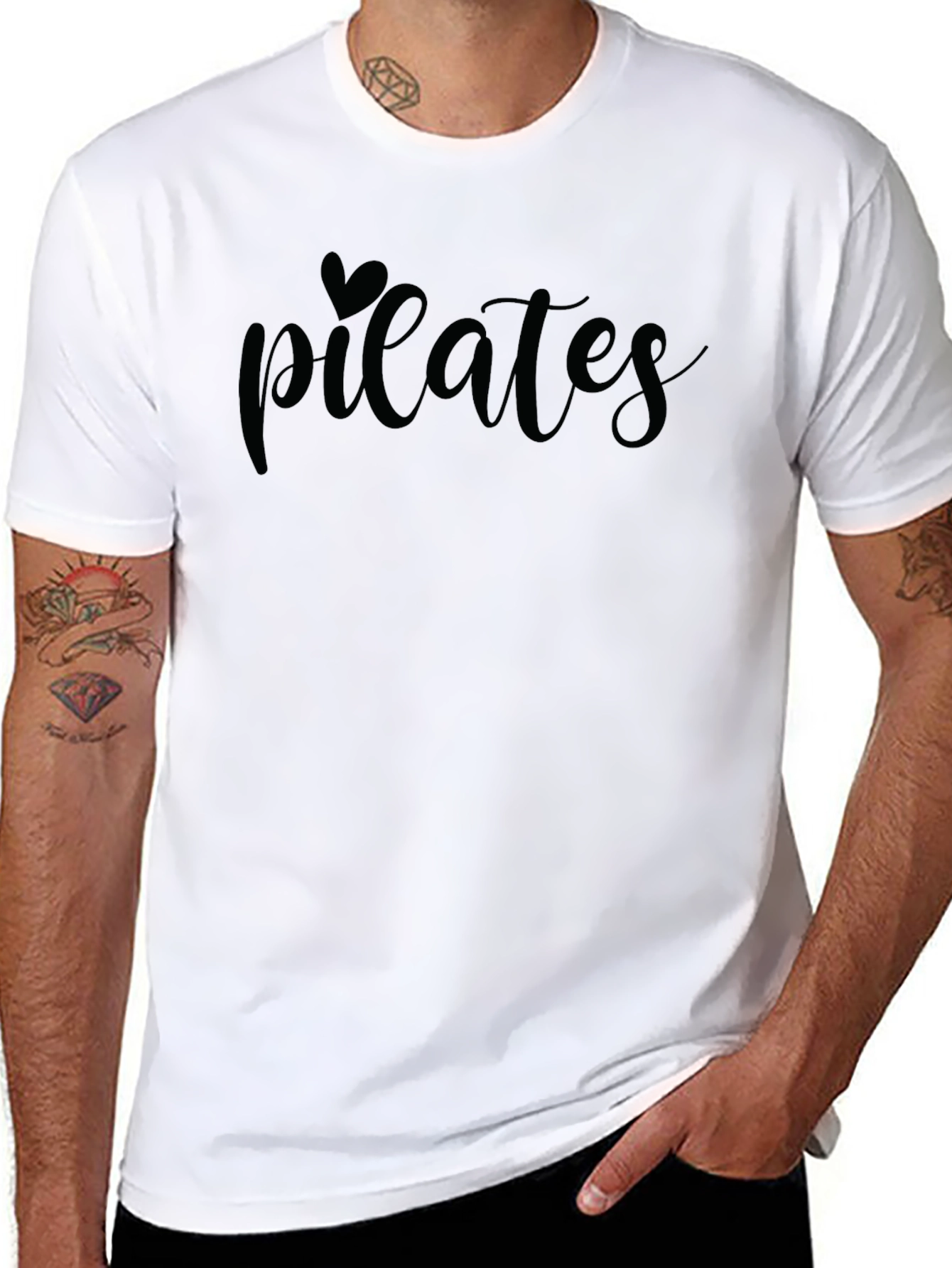 Pilates Heart Tee - Stylish Workout T-Shirt