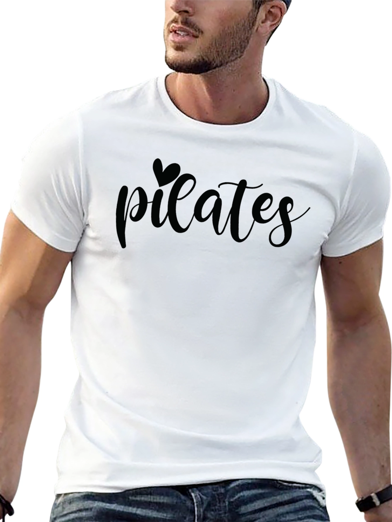 Pilates Heart Tee - Stylish Workout T-Shirt