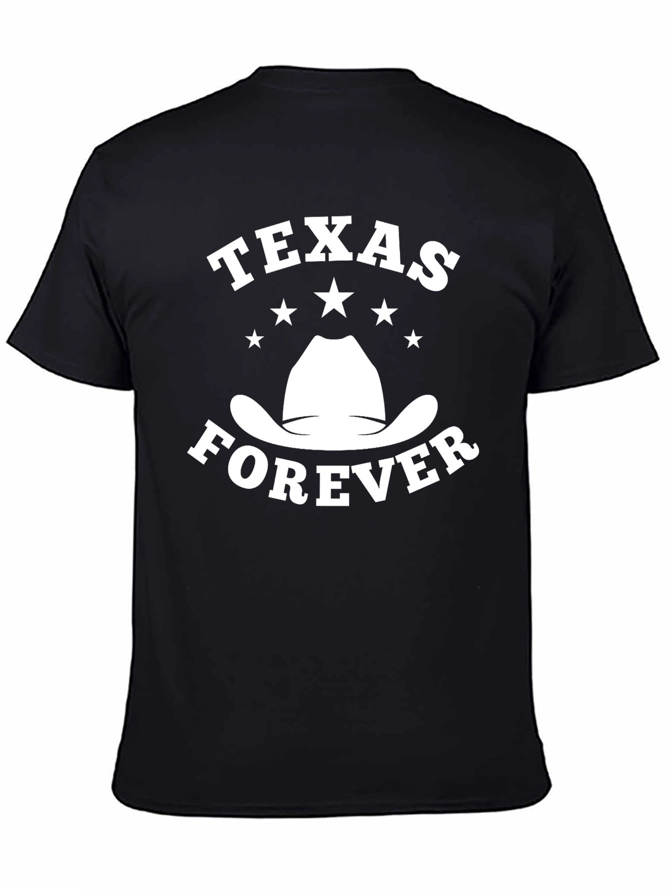 Texas Forever Cowboy Hat Graphic T-Shirt