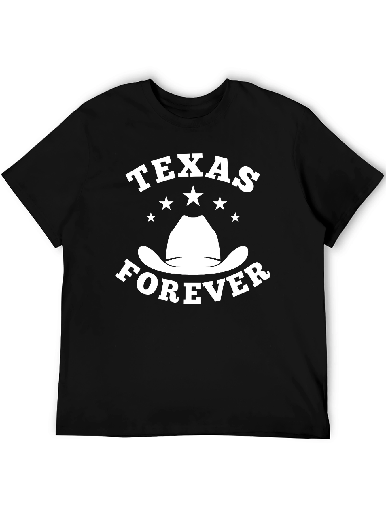 Texas Forever Cowboy Hat Graphic T-Shirt