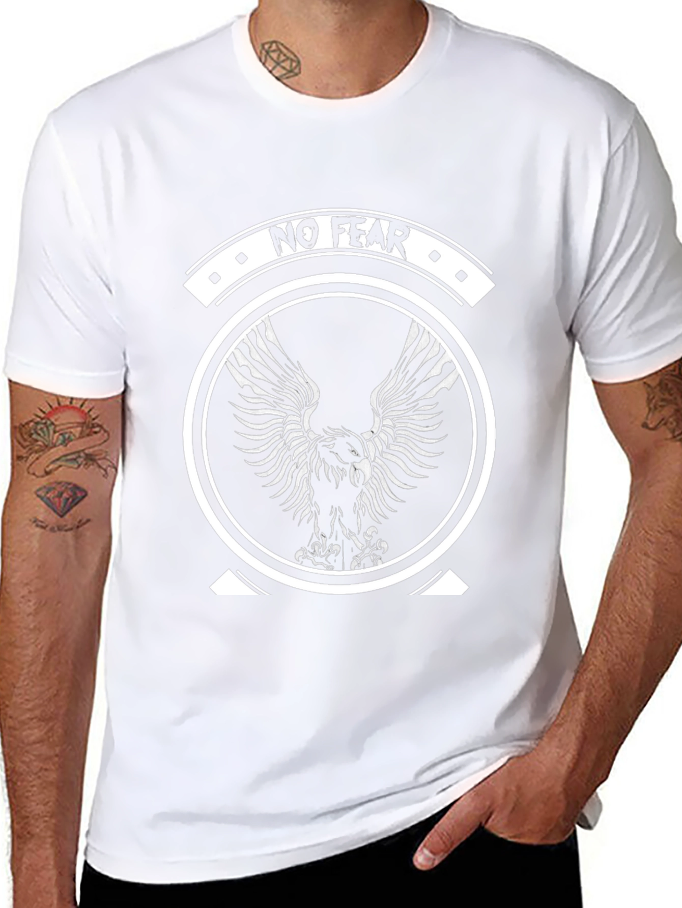 No Fear Eagle Graphic Black T-Shirt