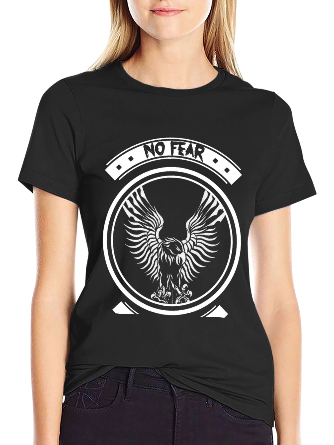 No Fear Eagle Graphic Black T-Shirt