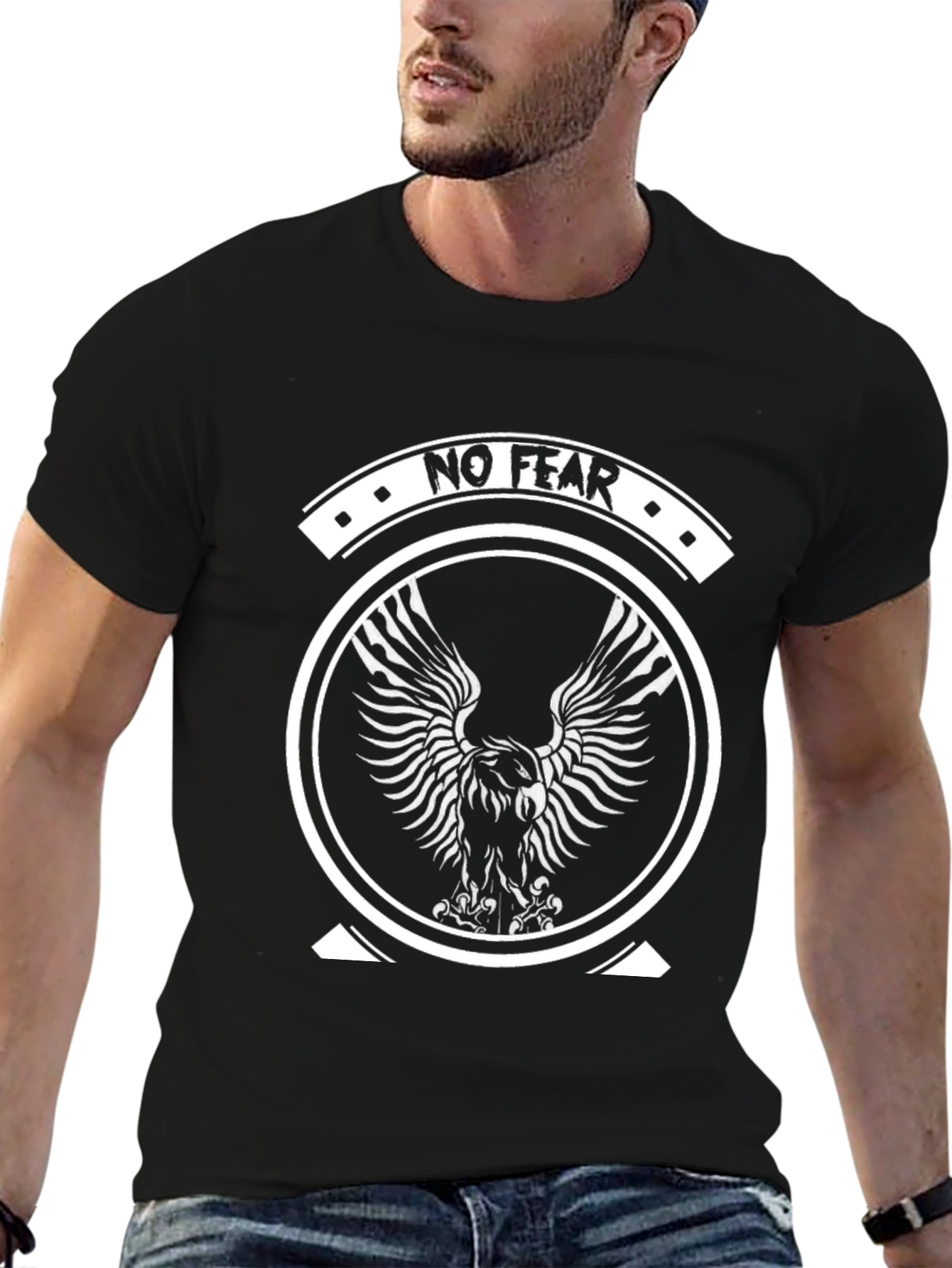 No Fear Eagle Graphic Black T-Shirt