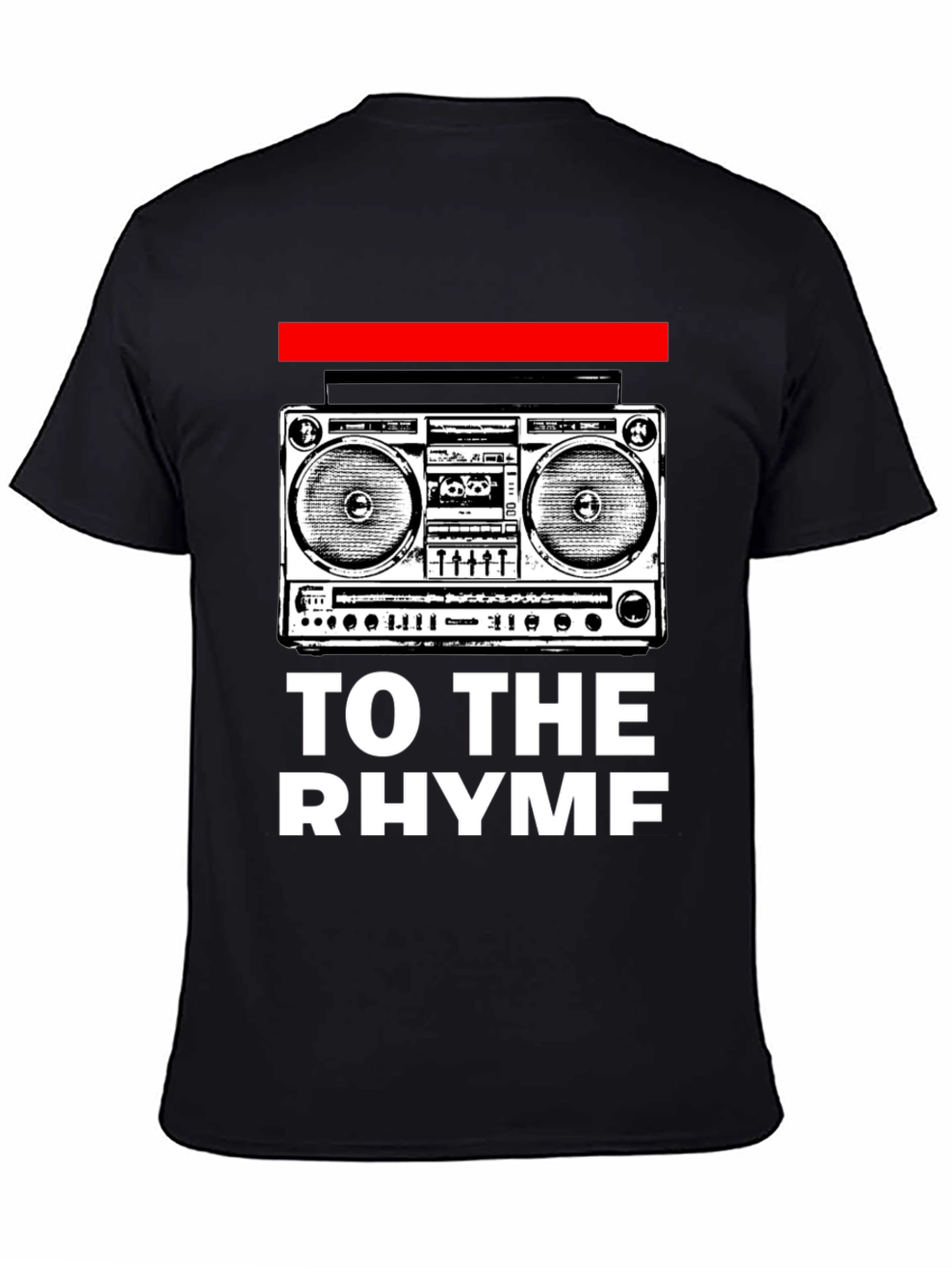 Retro Boombox Rhyme T-Shirt