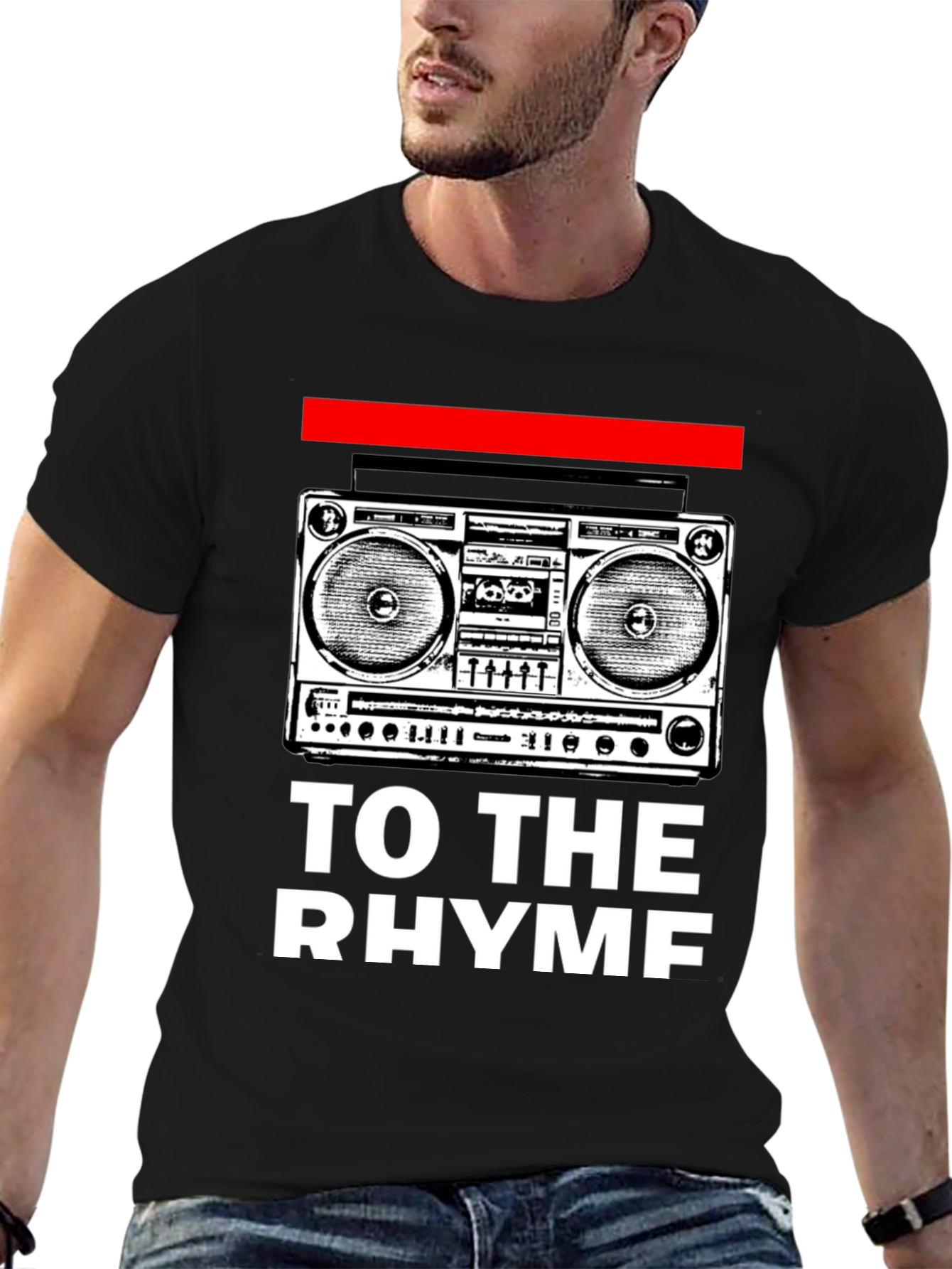 Retro Boombox Rhyme T-Shirt