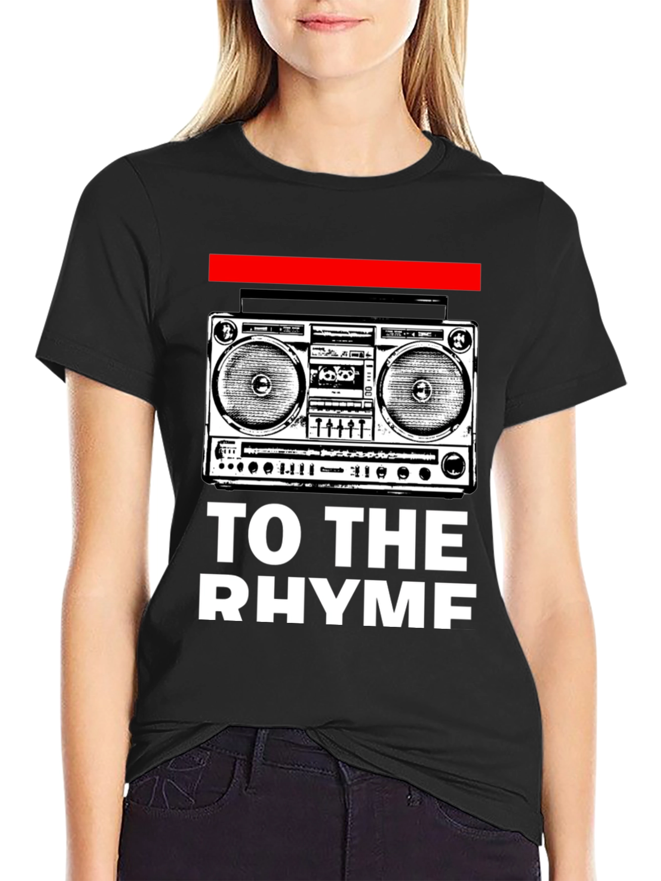 Retro Boombox Rhyme T-Shirt