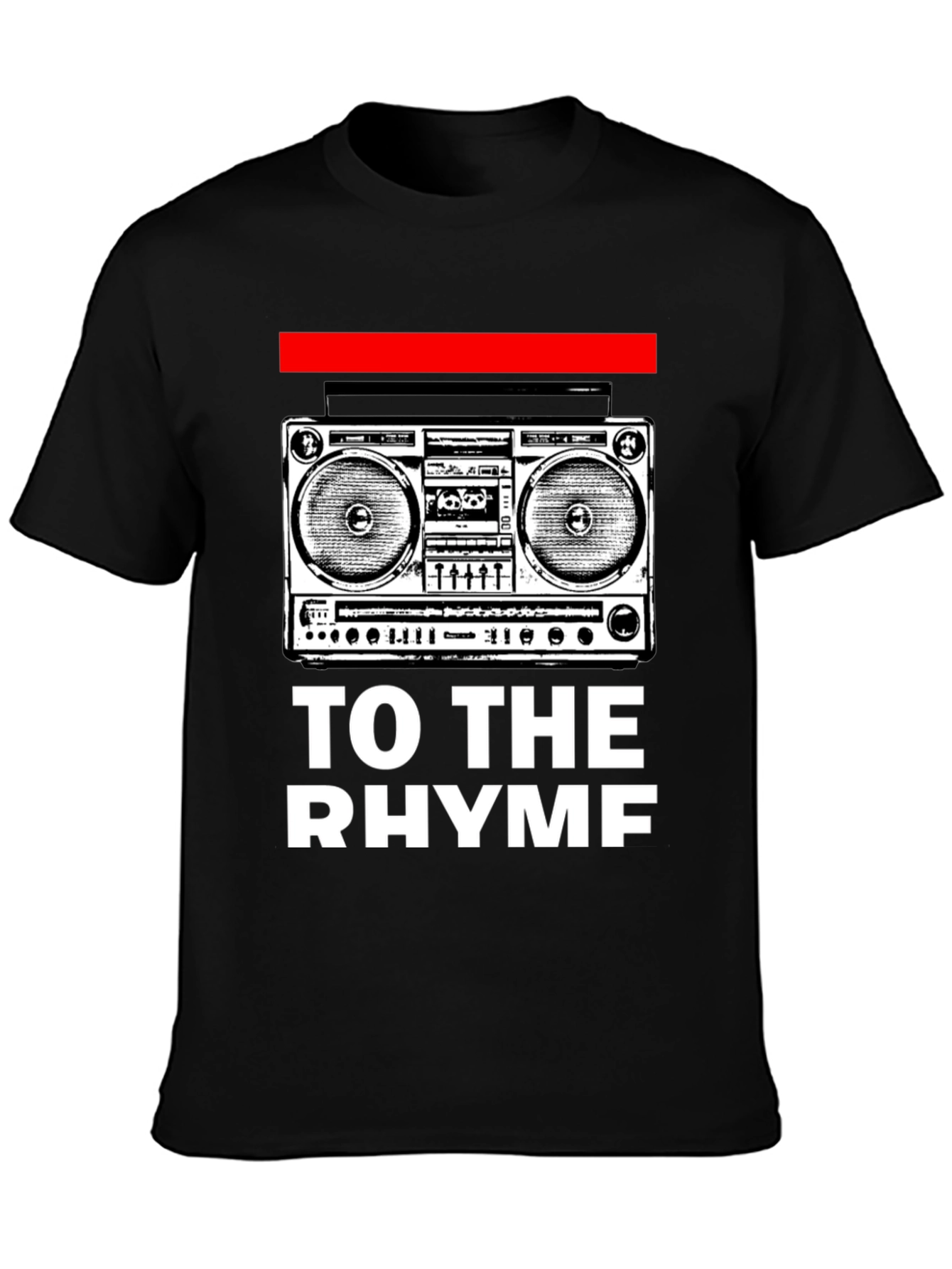 Retro Boombox Rhyme T-Shirt