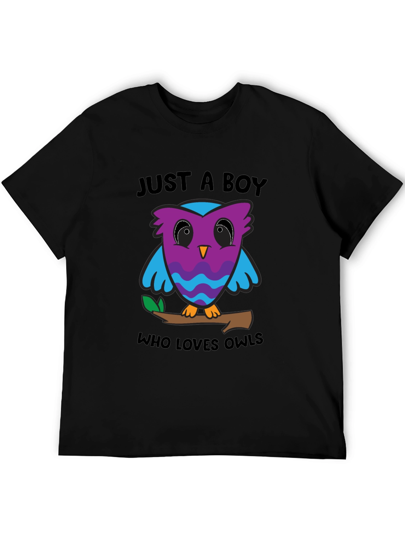 Just A Boy Who Loves Owls Graphic T-Shirt