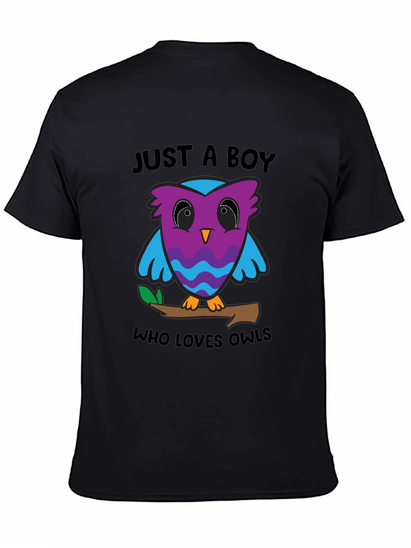 Just A Boy Who Loves Owls Graphic T-Shirt