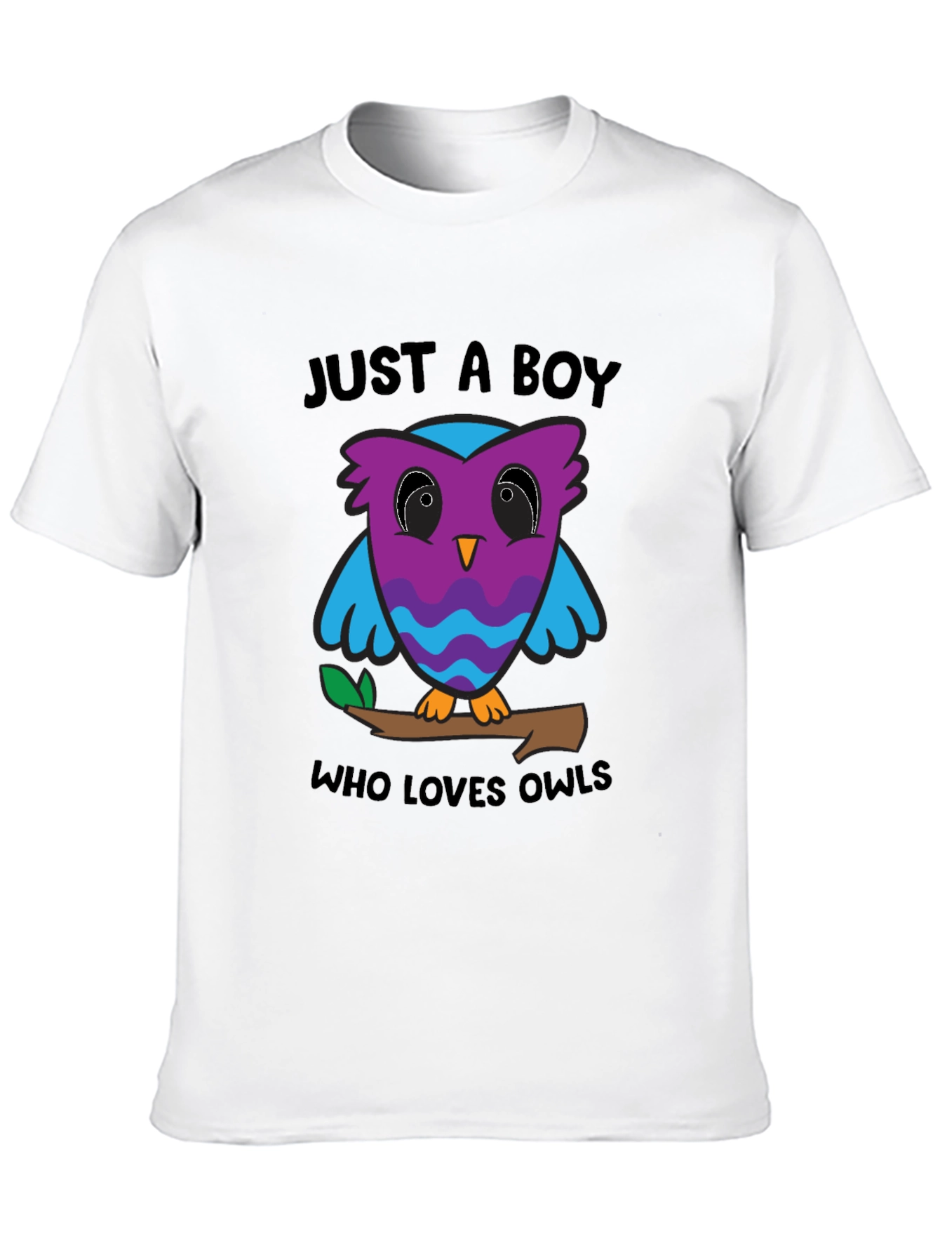 Just A Boy Who Loves Owls Graphic T-Shirt
