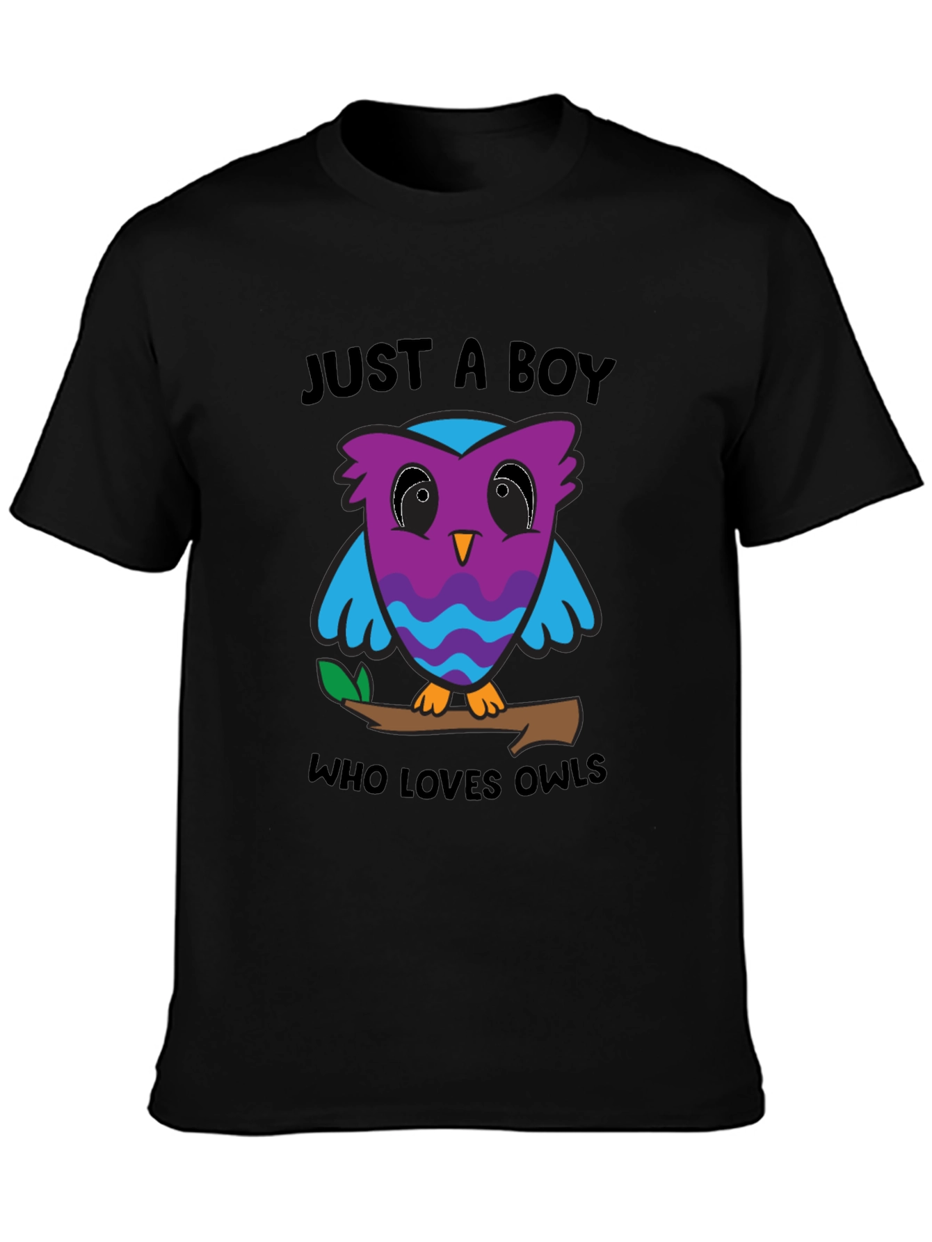 Just A Boy Who Loves Owls Graphic T-Shirt