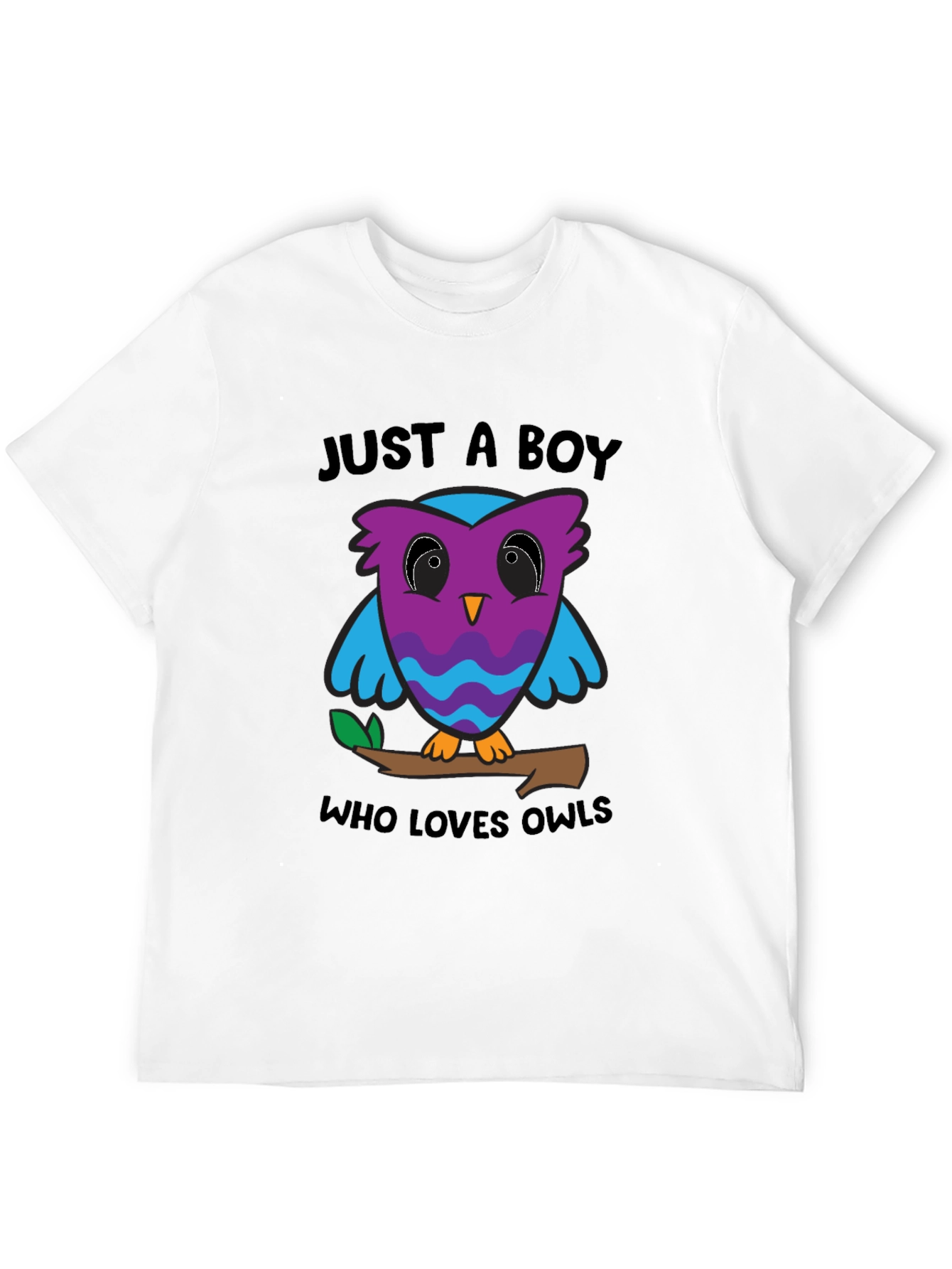 Just A Boy Who Loves Owls Graphic T-Shirt