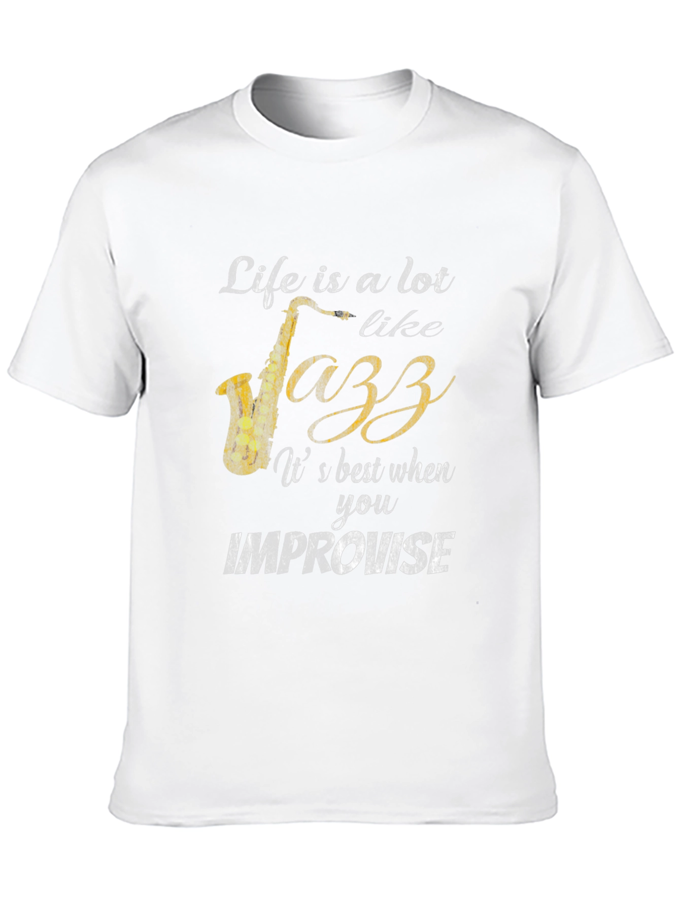 Life is Jazz Improvisation Graphic T-Shirt