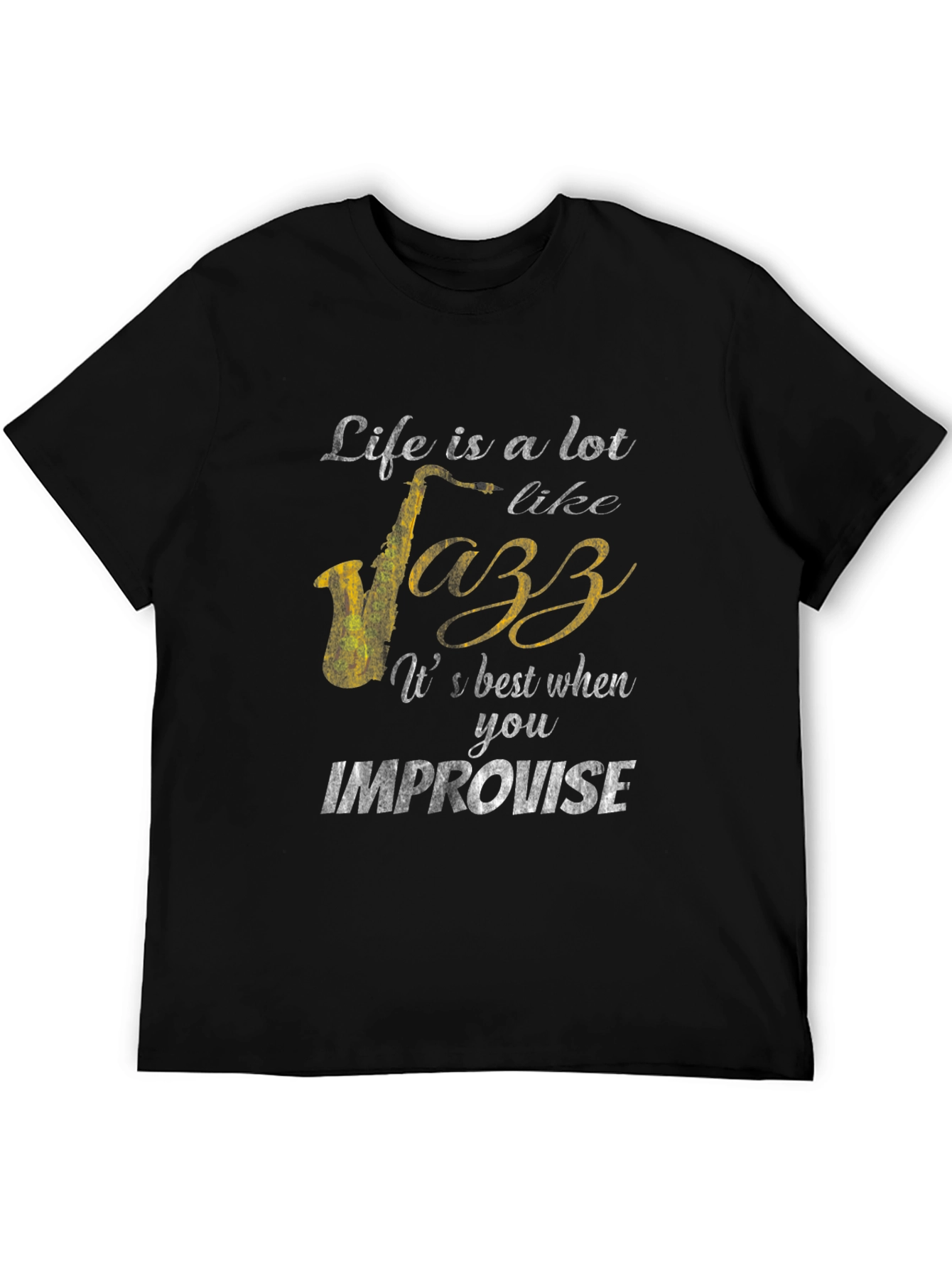 Life is Jazz Improvisation Graphic T-Shirt