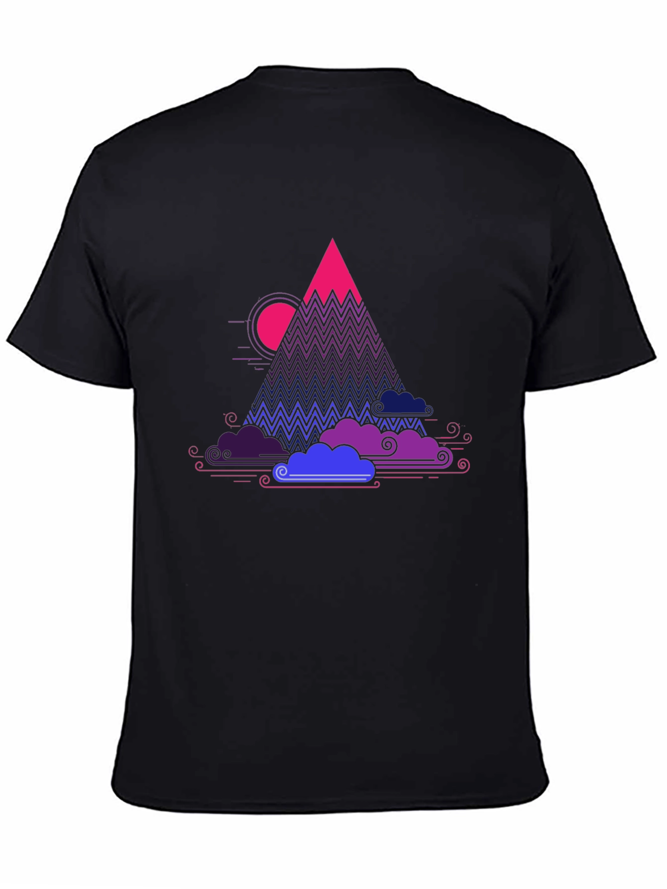 Vaporwave Mountain Graphic Tee - Unique Design
