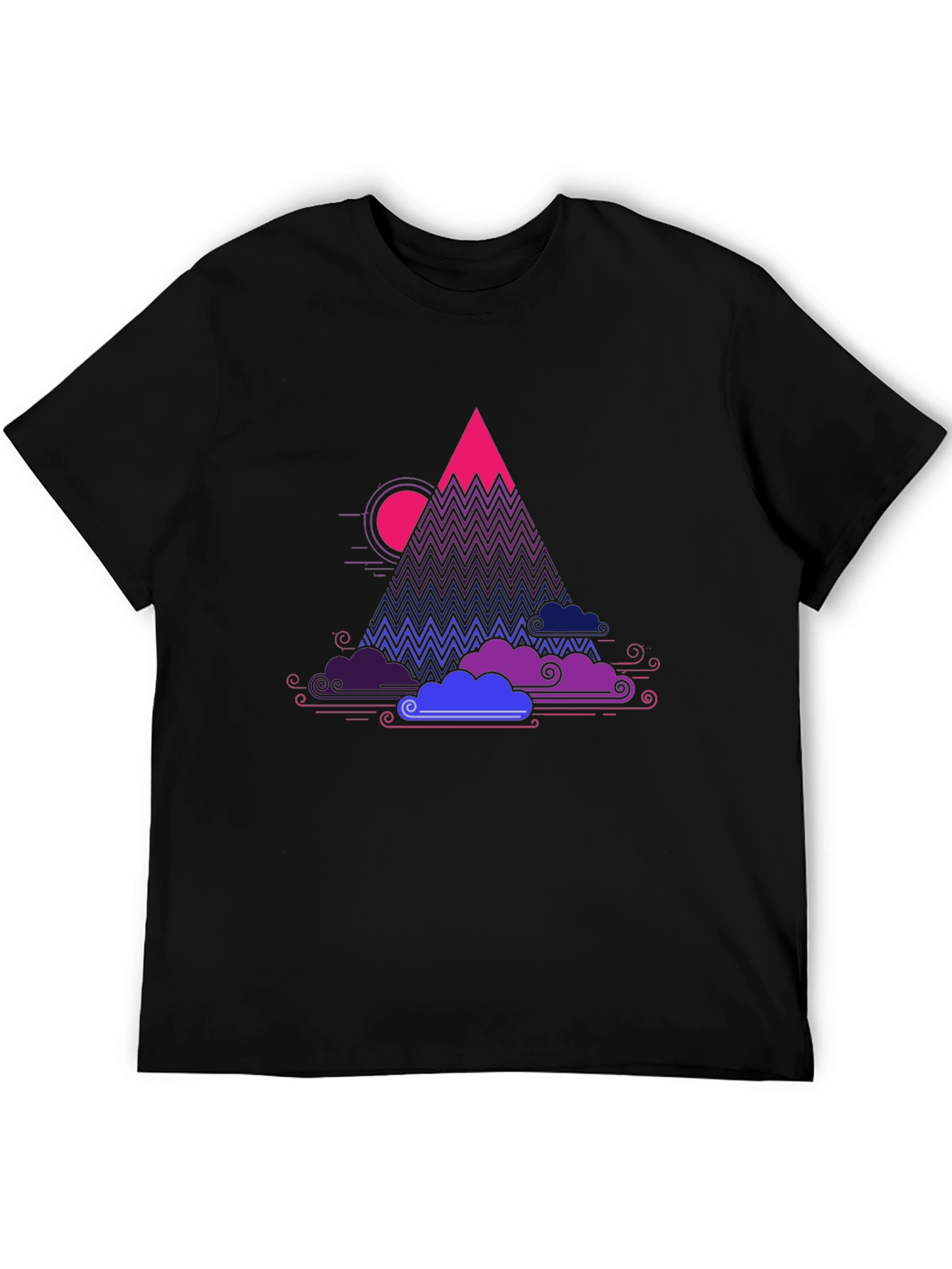 Vaporwave Mountain Graphic Tee - Unique Design