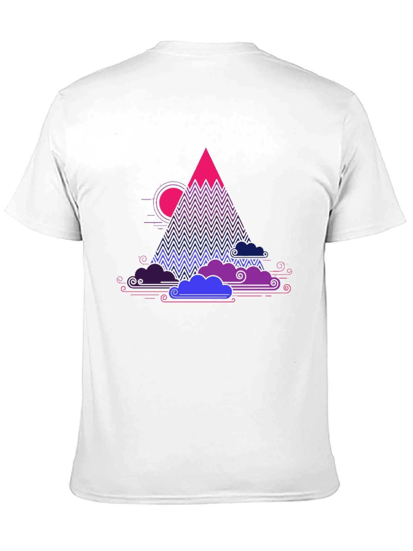Vaporwave Mountain Graphic Tee - Unique Design