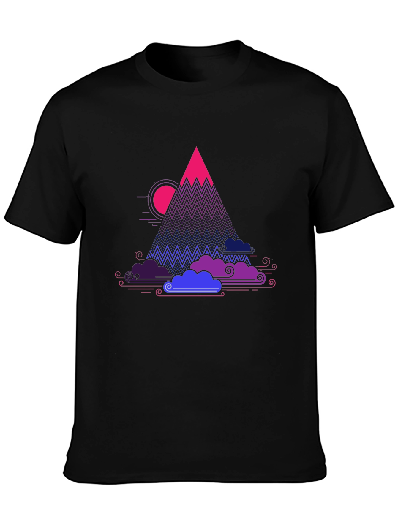 Vaporwave Mountain Graphic Tee - Unique Design