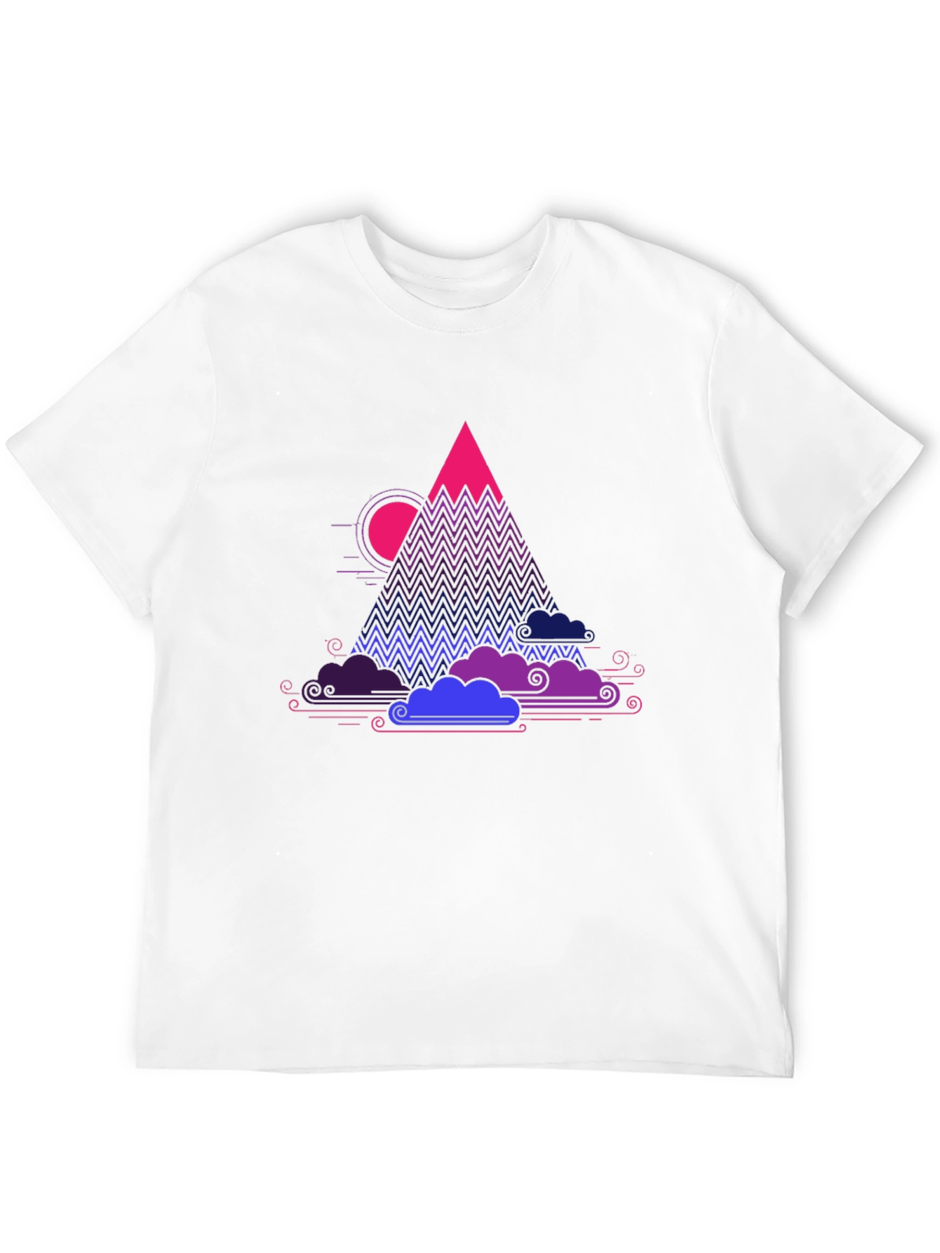 Vaporwave Mountain Graphic Tee - Unique Design