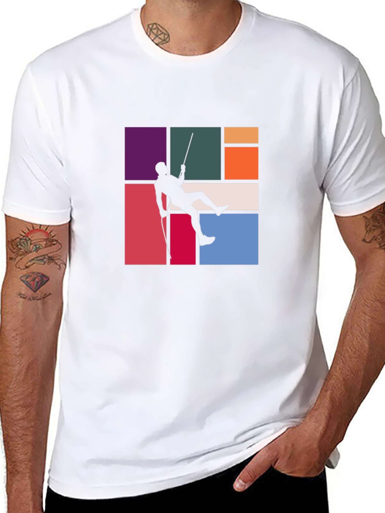 Climber Graphic Tee - Stylish Black T-Shirt