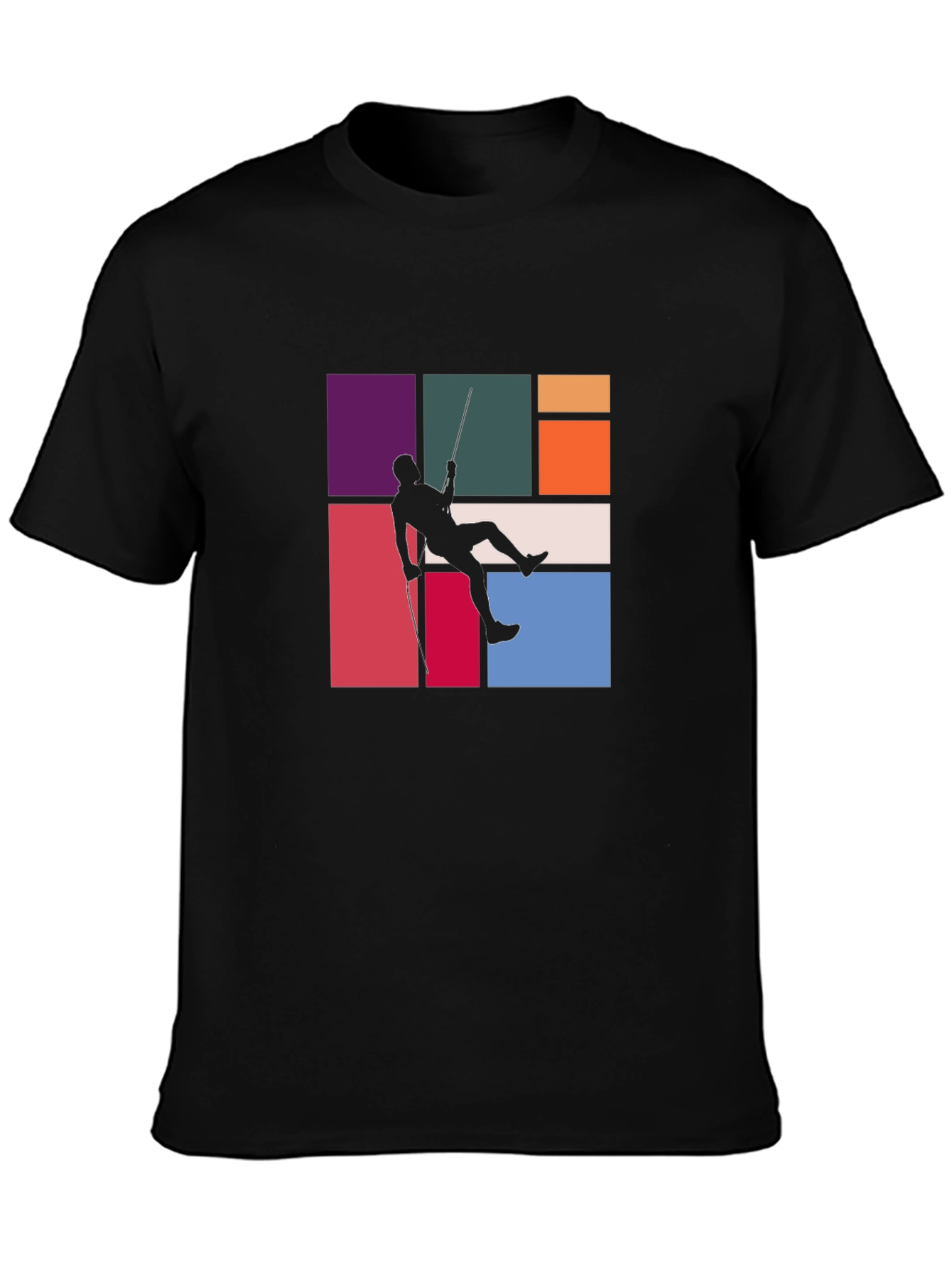 Climber Graphic Tee - Stylish Black T-Shirt
