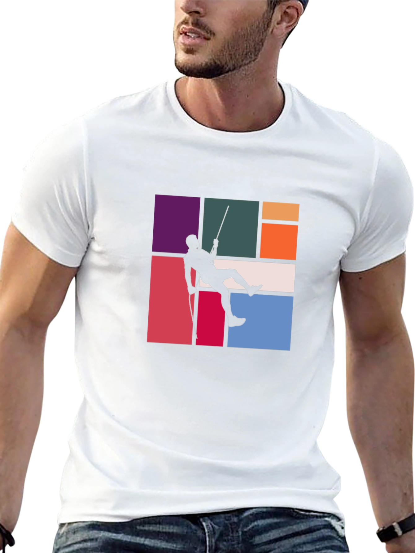 Climber Graphic Tee - Stylish Black T-Shirt