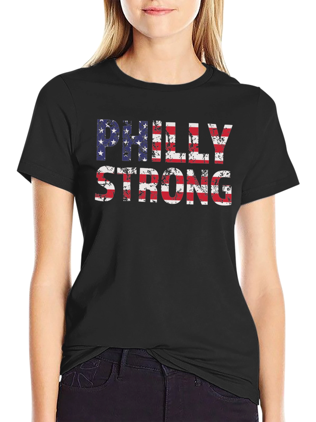Philly Strong American Flag T-Shirt