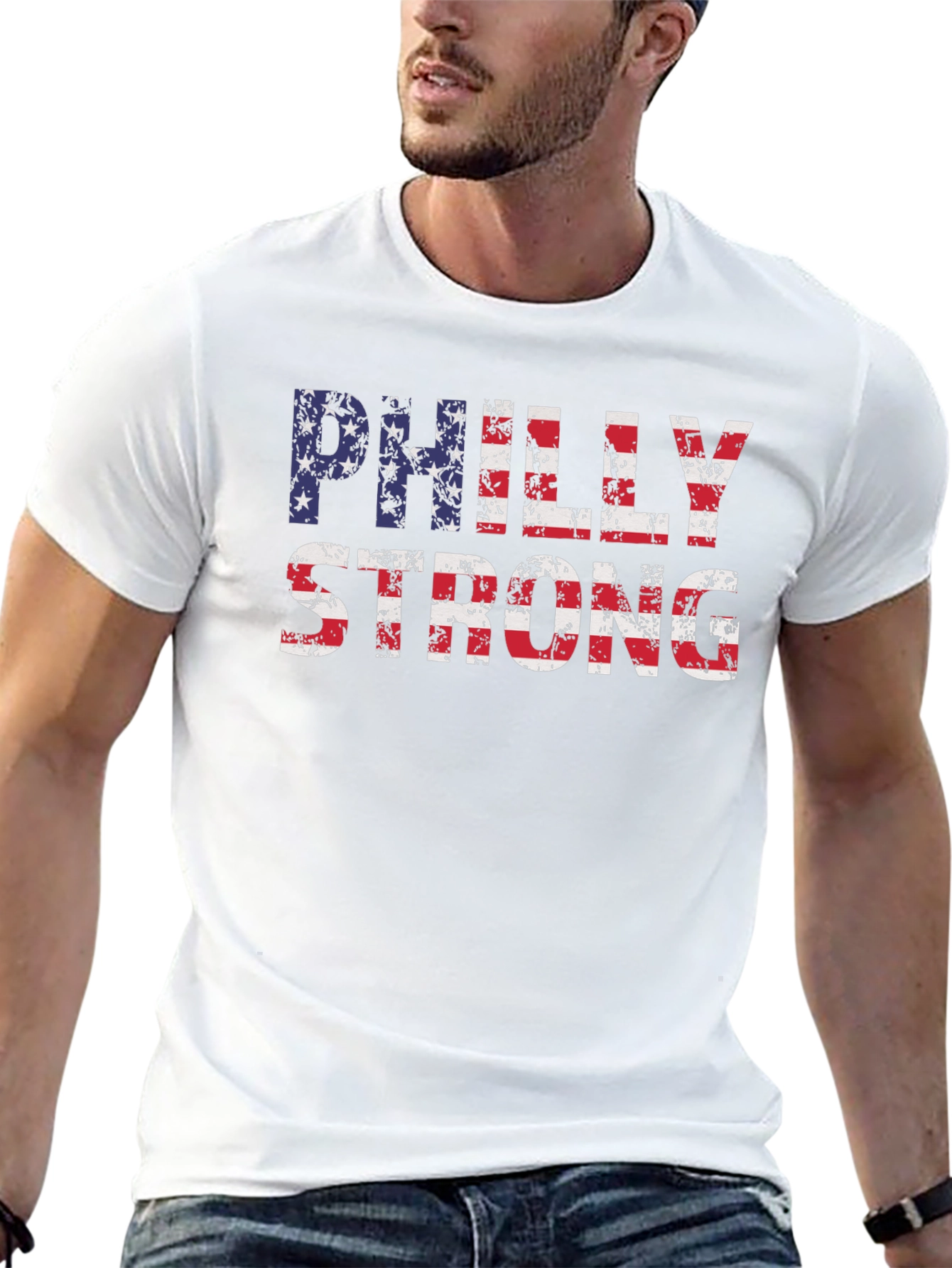 Philly Strong American Flag T-Shirt