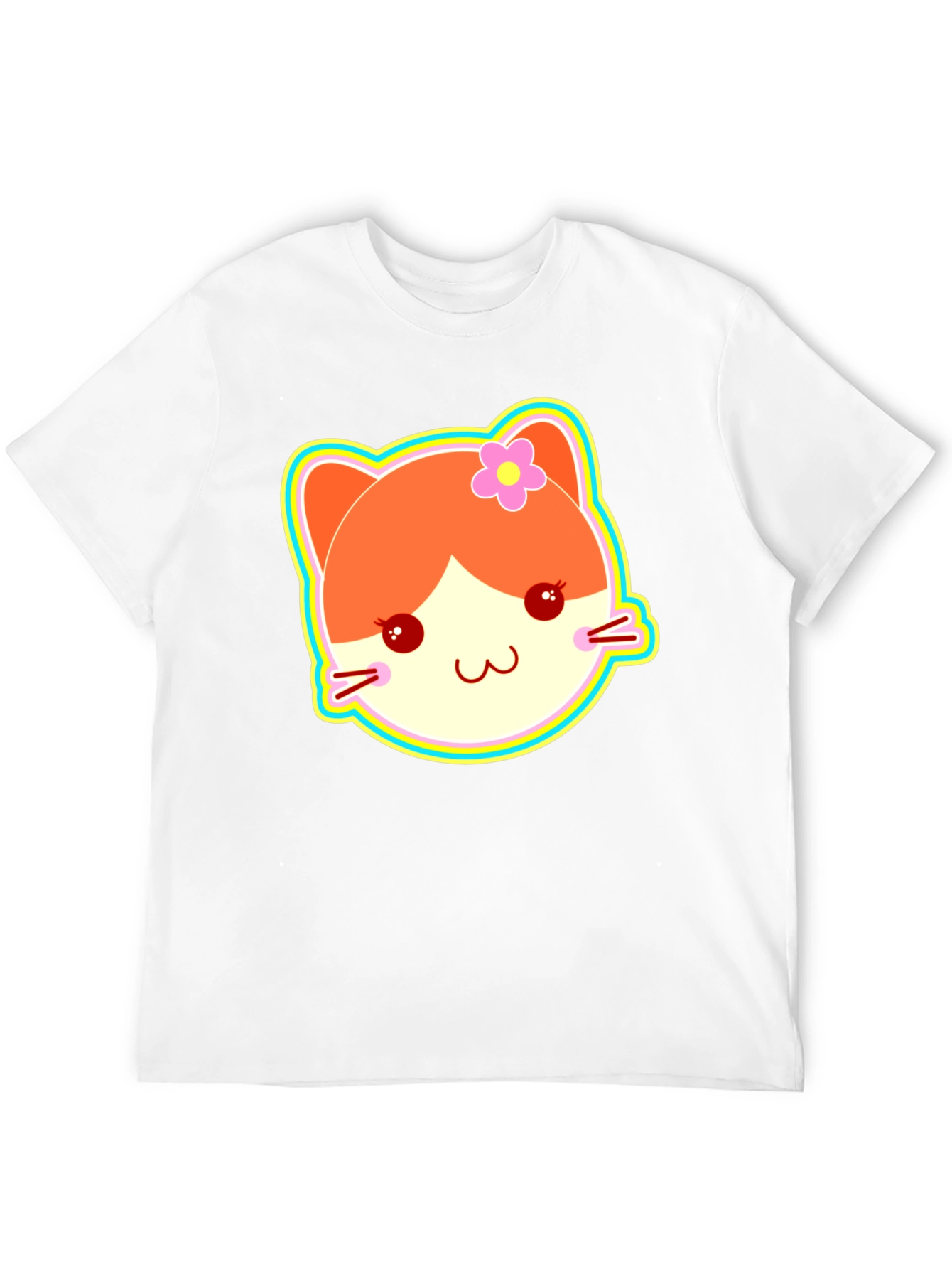 Kawaii Cat Graphic T-Shirt