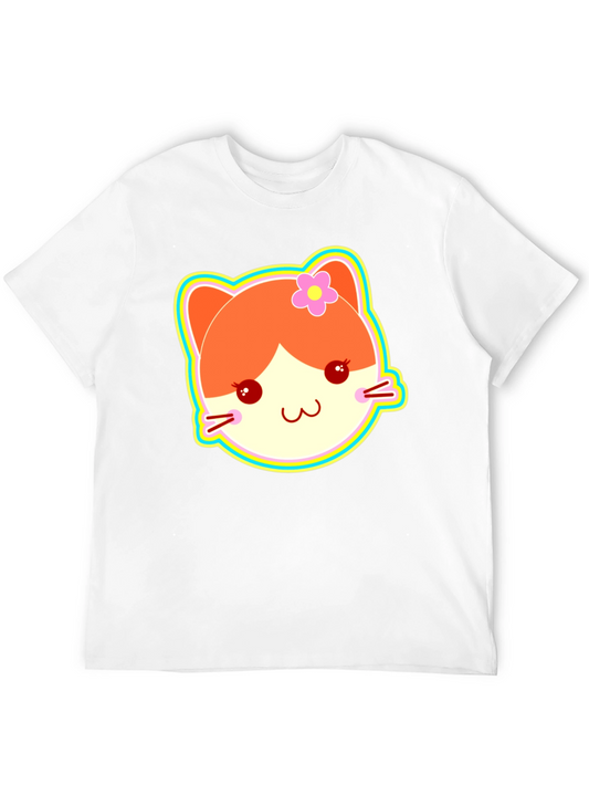 Kawaii Cat Graphic T-Shirt