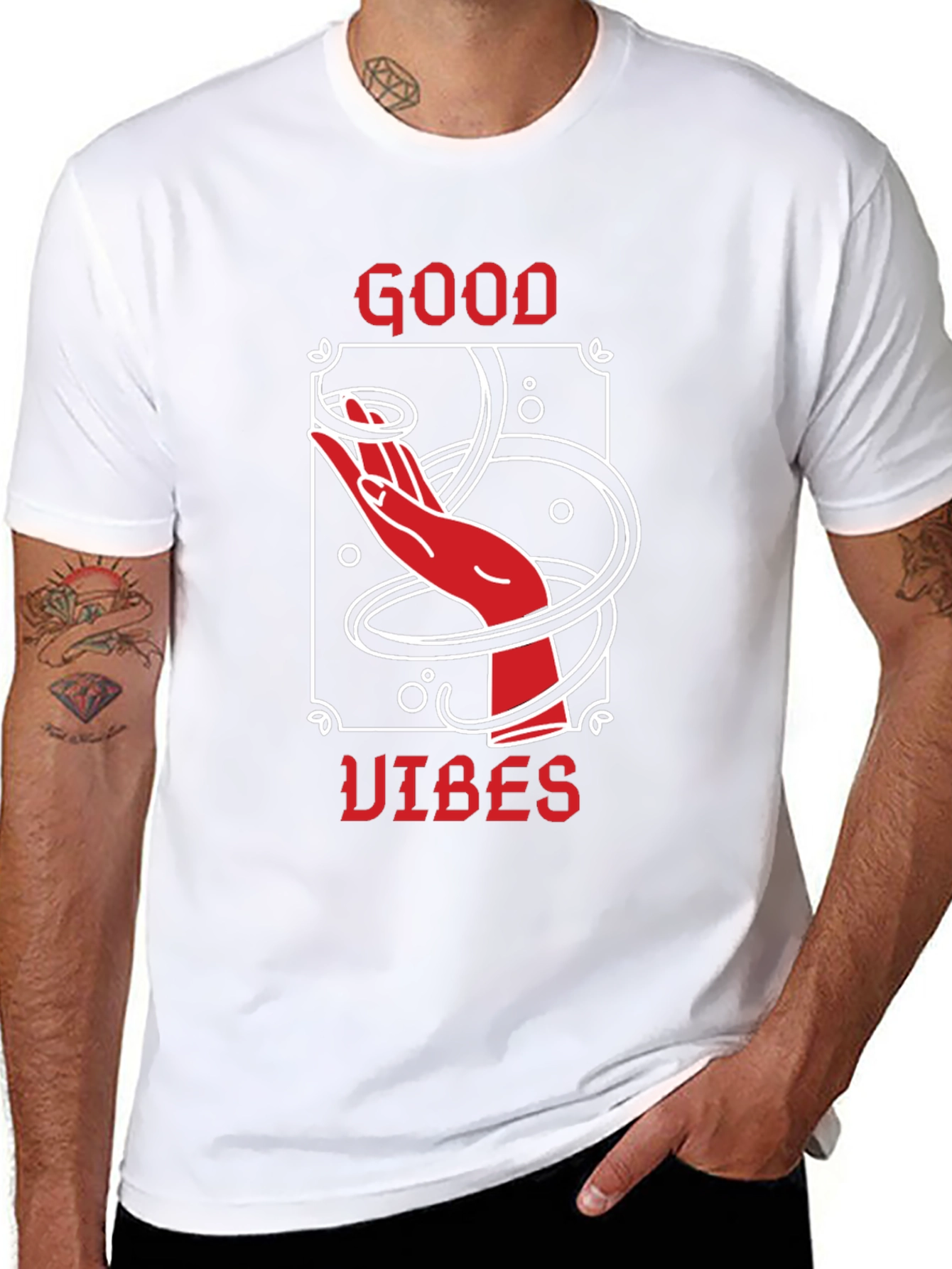 Good Vibes Graphic Tee - Black