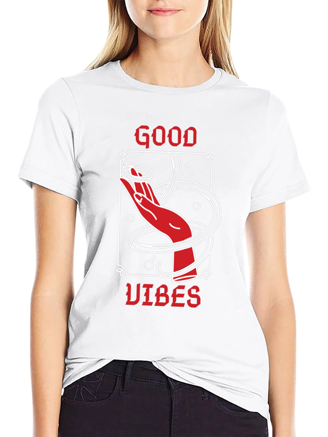 Good Vibes Graphic Tee - Black