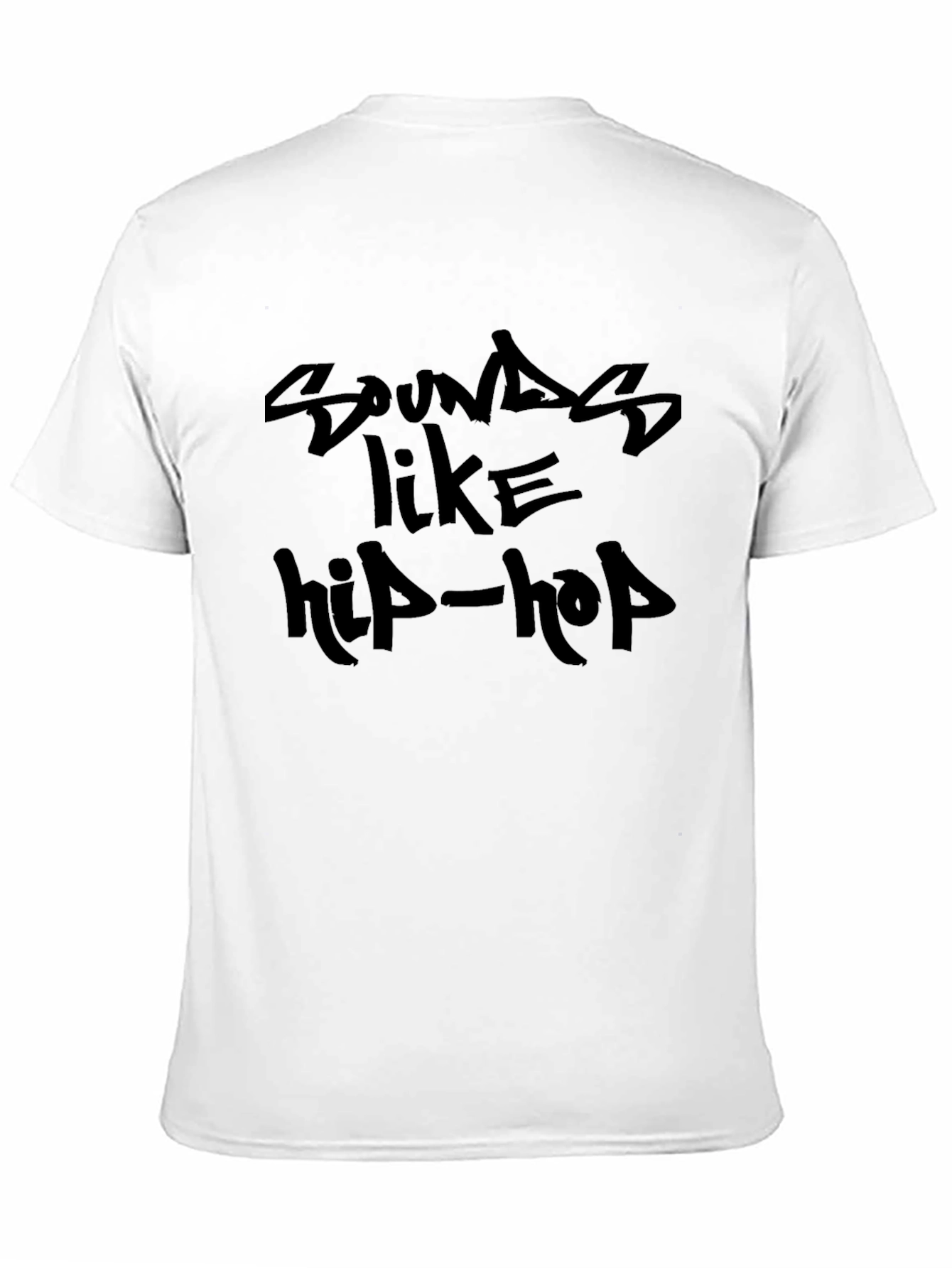 Sounds Like Hip-Hop Black Graphic Tee