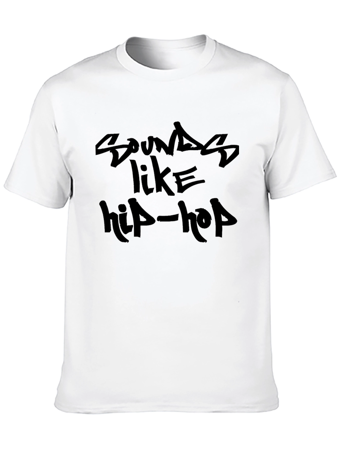 Sounds Like Hip-Hop Black Graphic Tee
