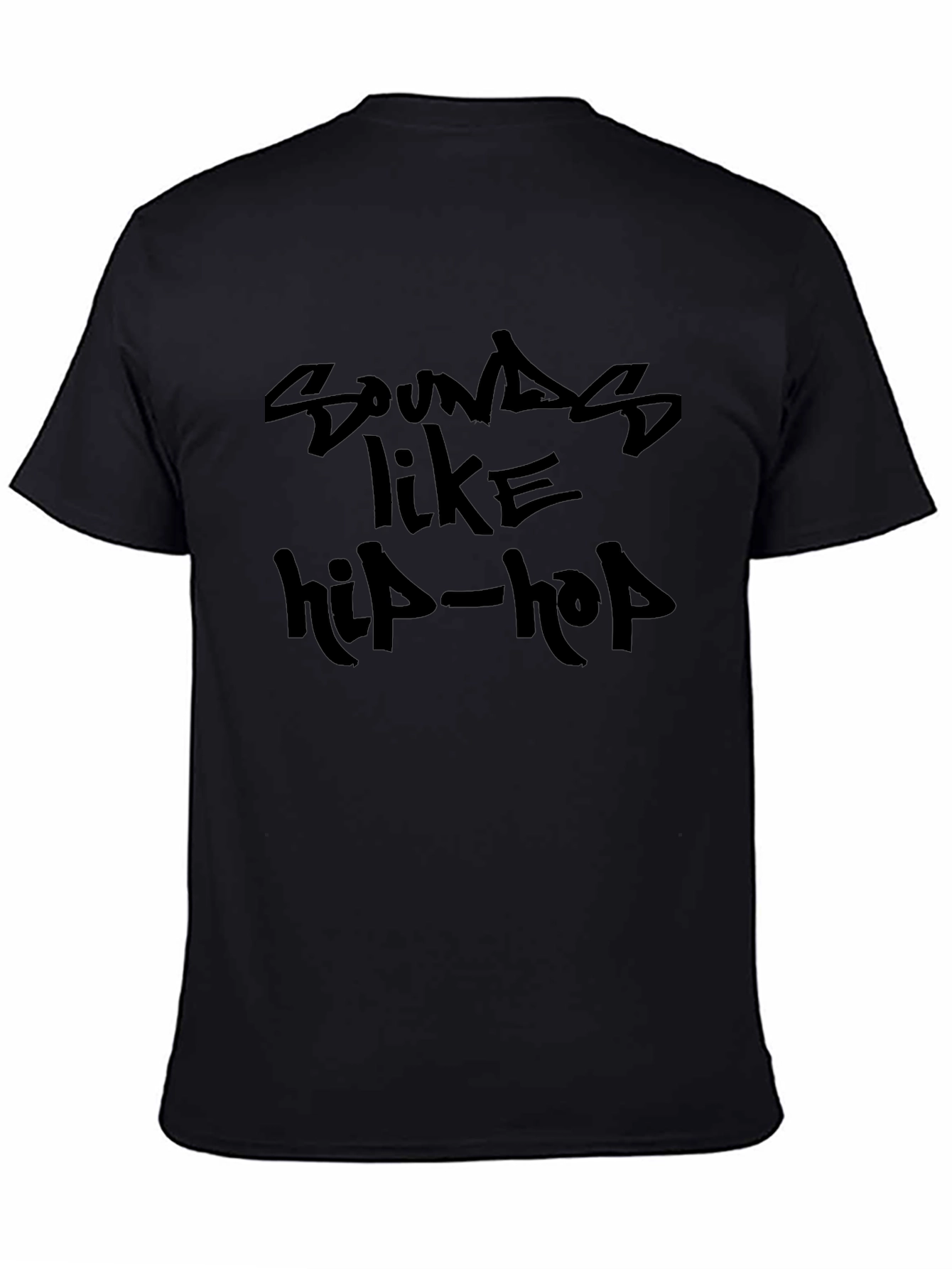 Sounds Like Hip-Hop Black Graphic Tee