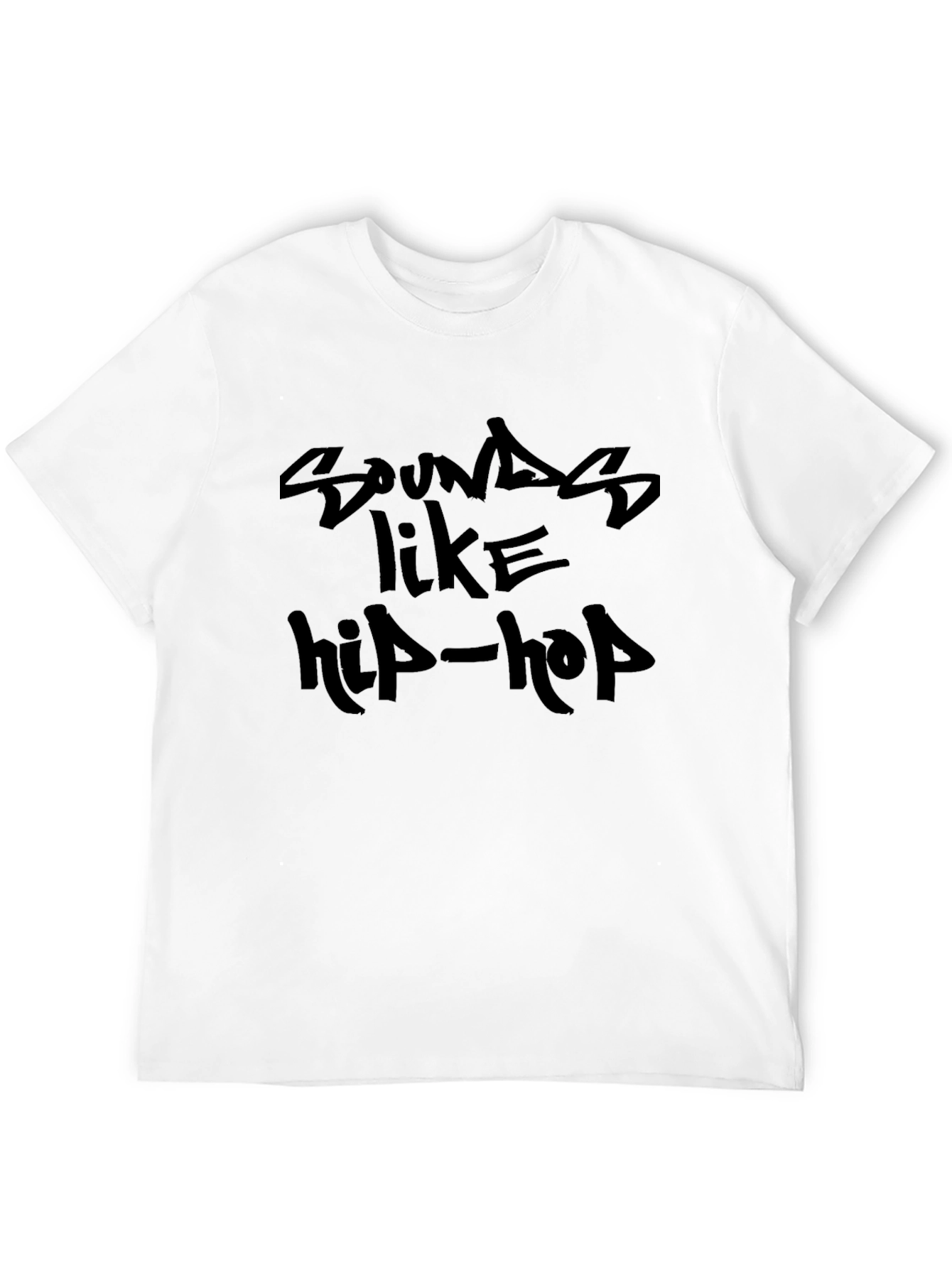Sounds Like Hip-Hop Black Graphic Tee