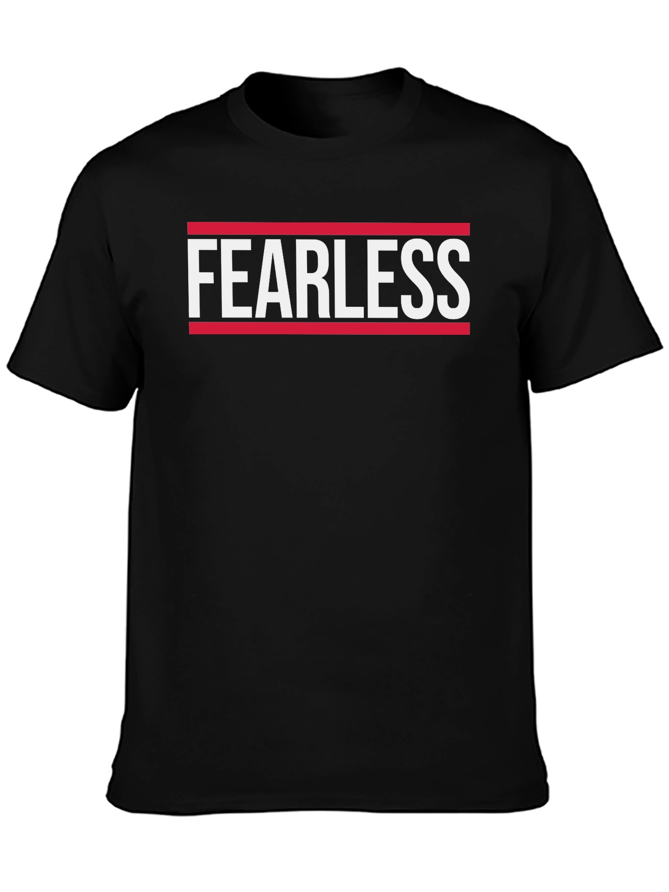 Fearless Graphic Print Crew Neck T-Shirt