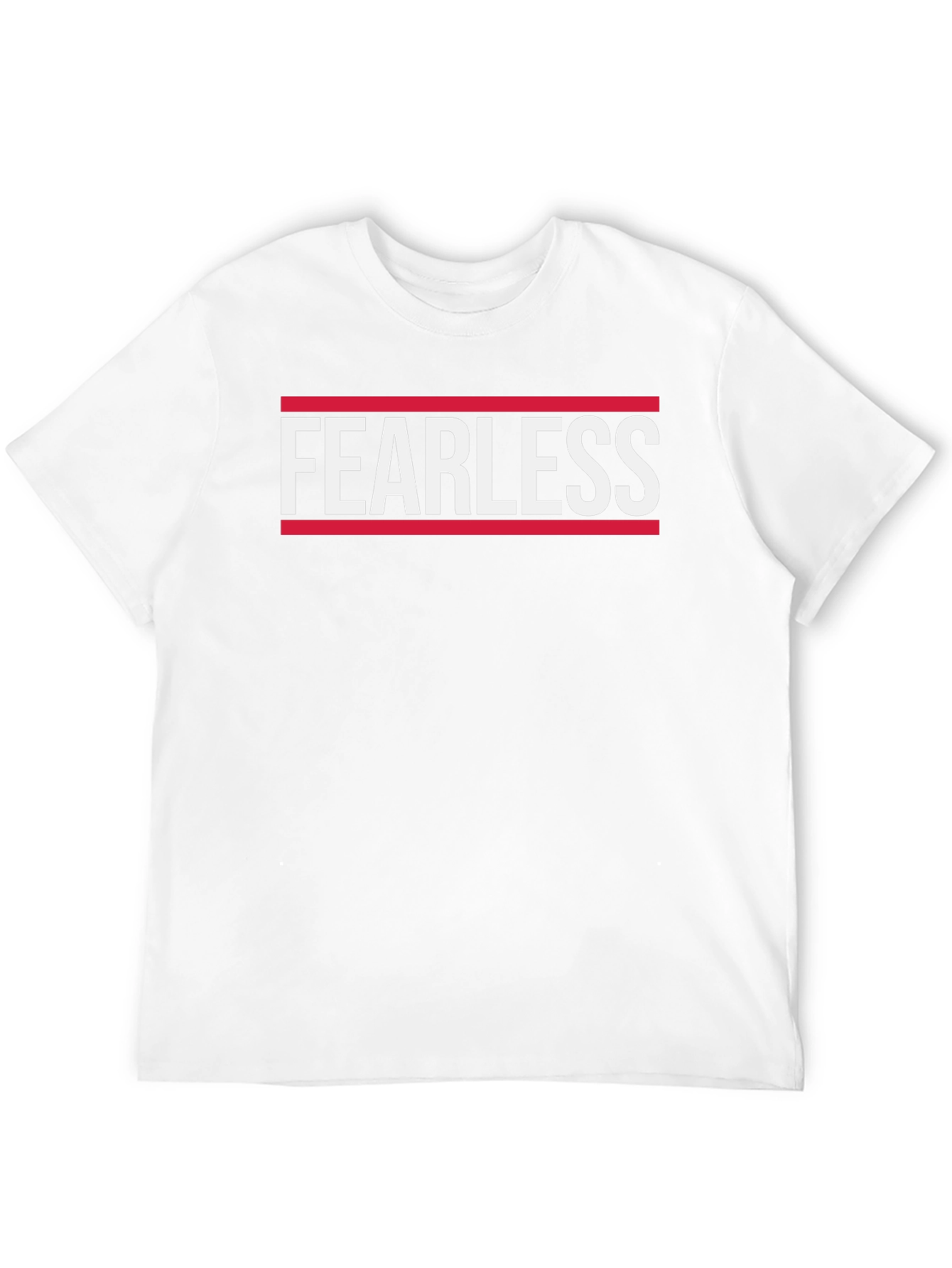 Fearless Graphic Print Crew Neck T-Shirt