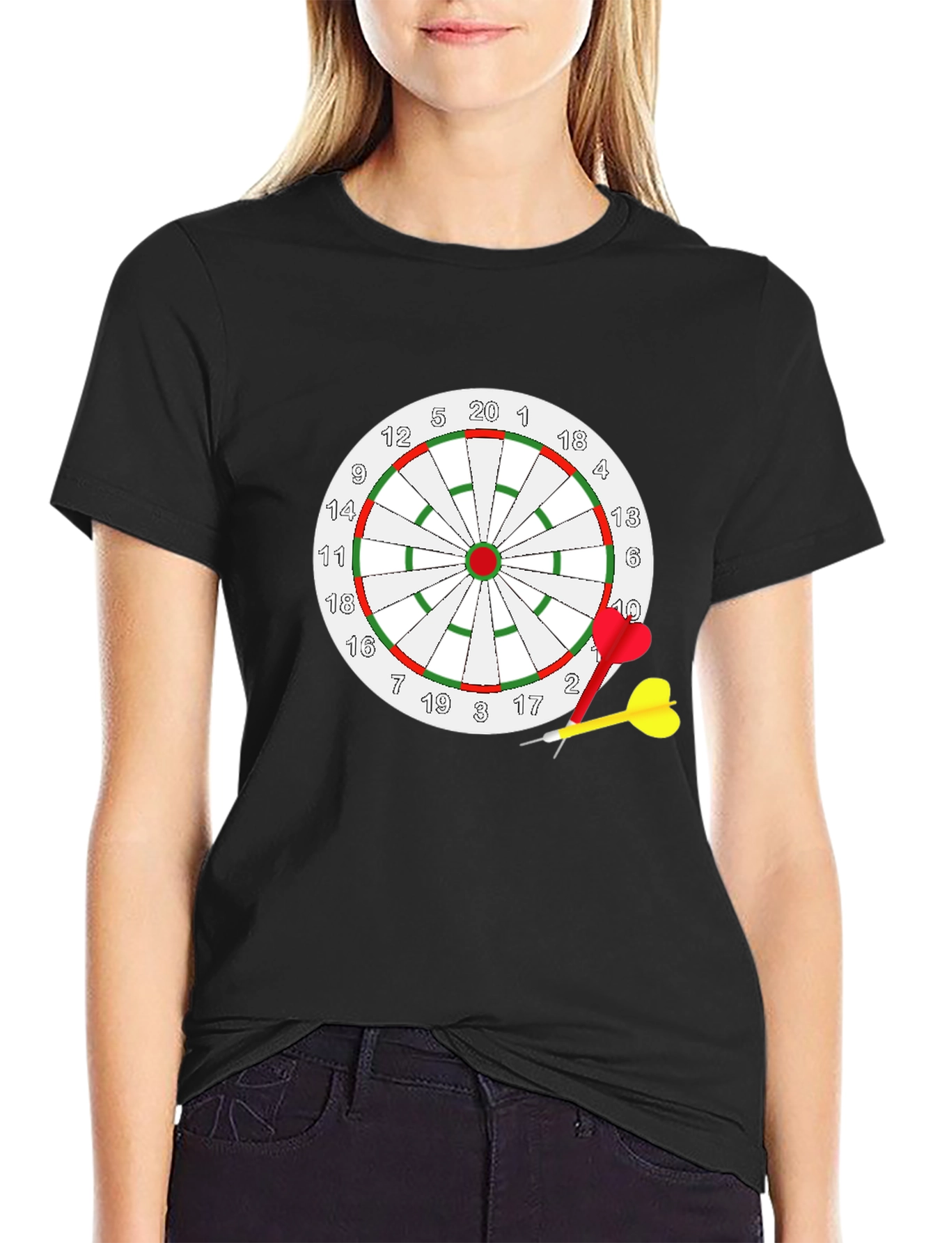 Dartboard Graphic T-Shirt - Novelty Tee