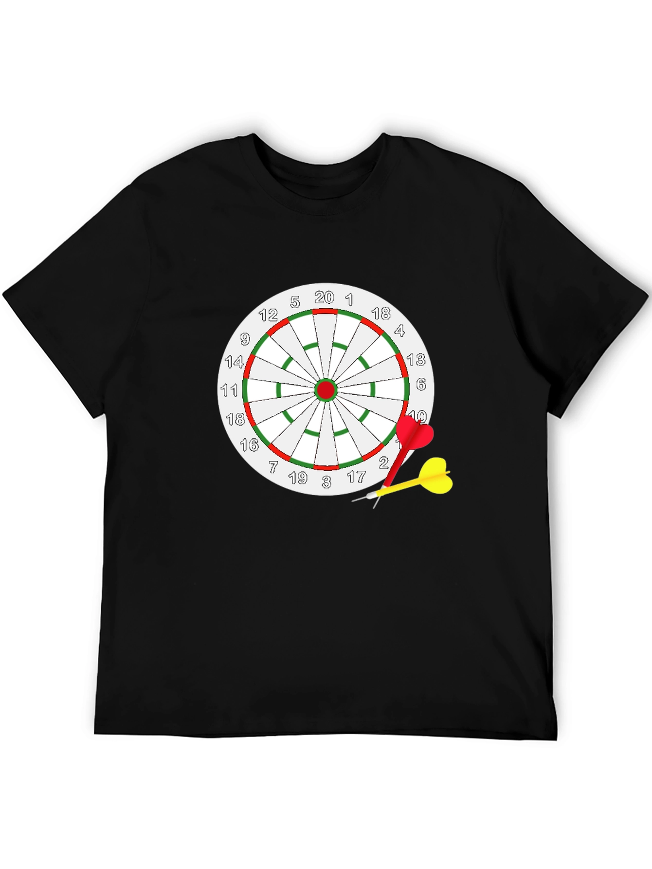 Dartboard Graphic T-Shirt - Novelty Tee