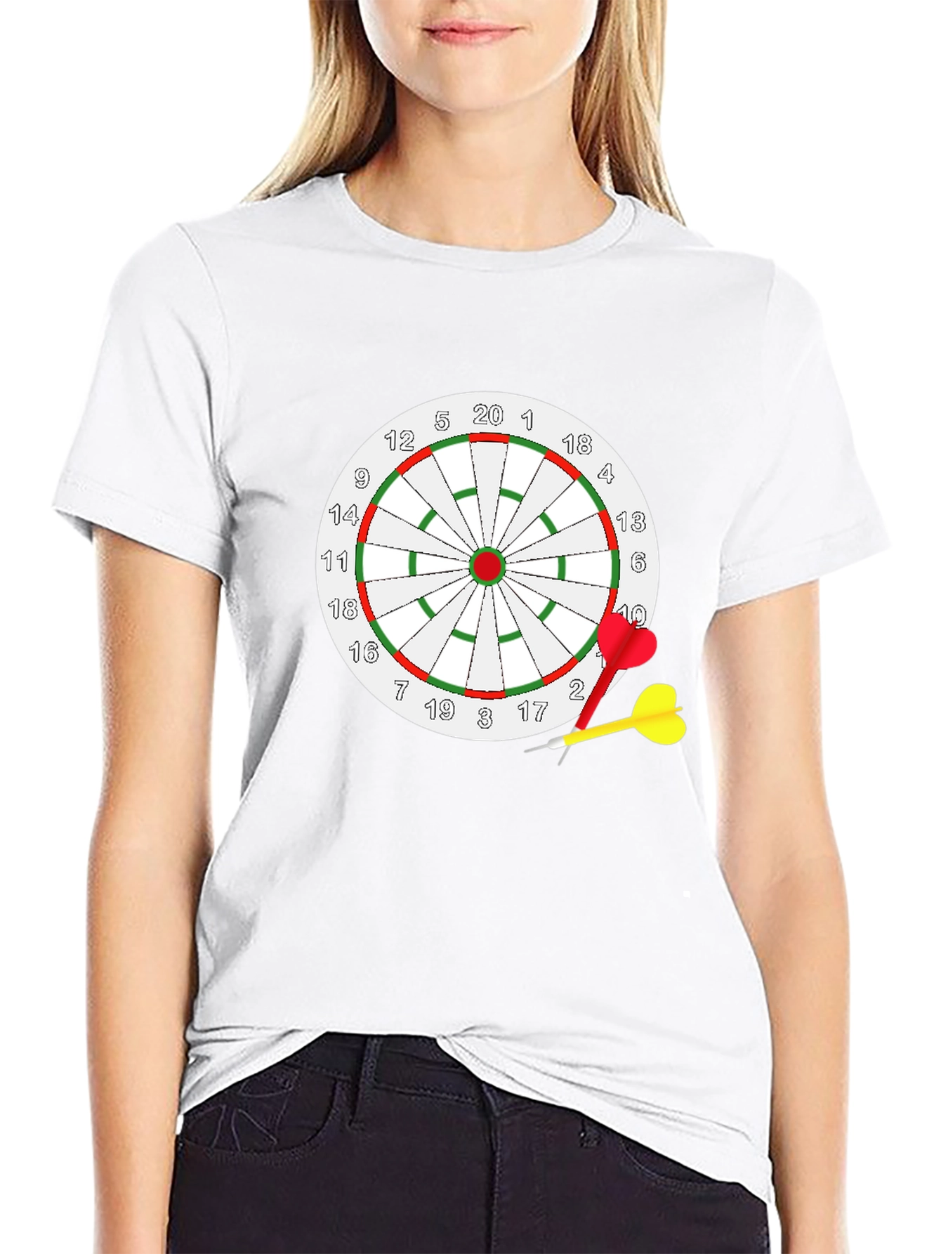 Dartboard Graphic T-Shirt - Novelty Tee