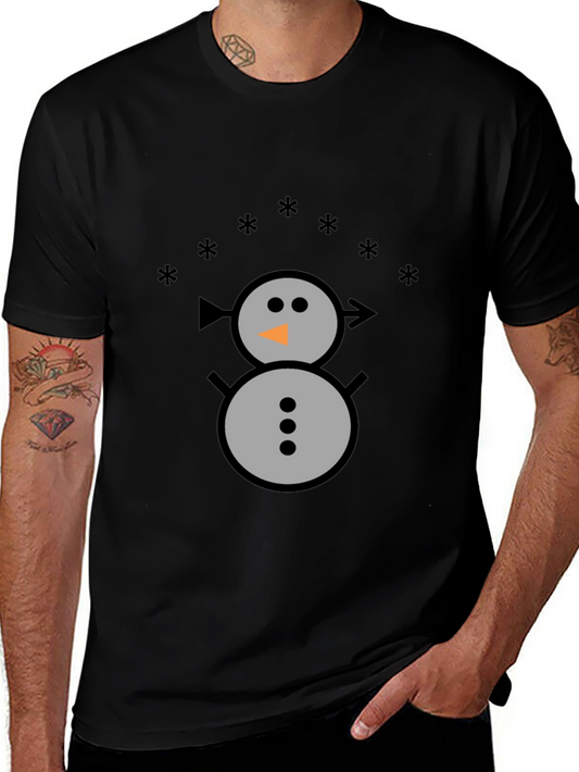 Snowman Graphic Tee - Winter Holiday Shirt
