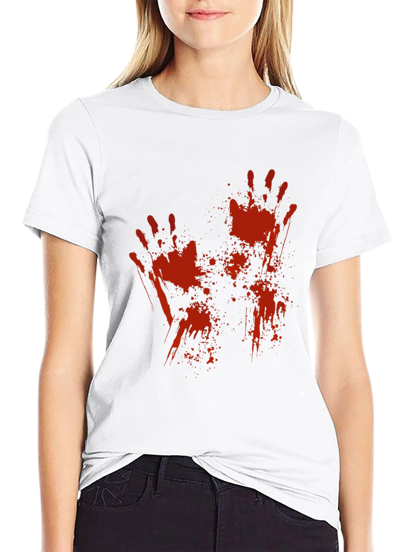 Bloody Handprint T-Shirt - Halloween Horror Tee