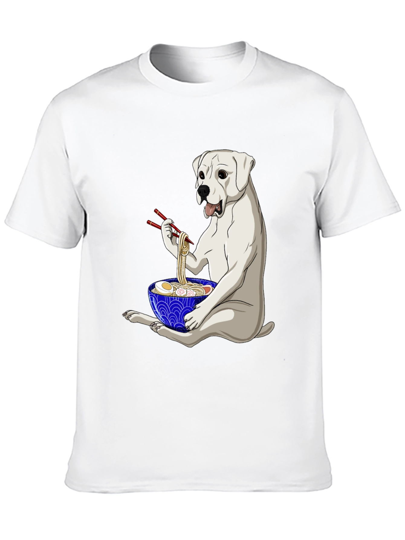 Dog Eating Ramen T-Shirt