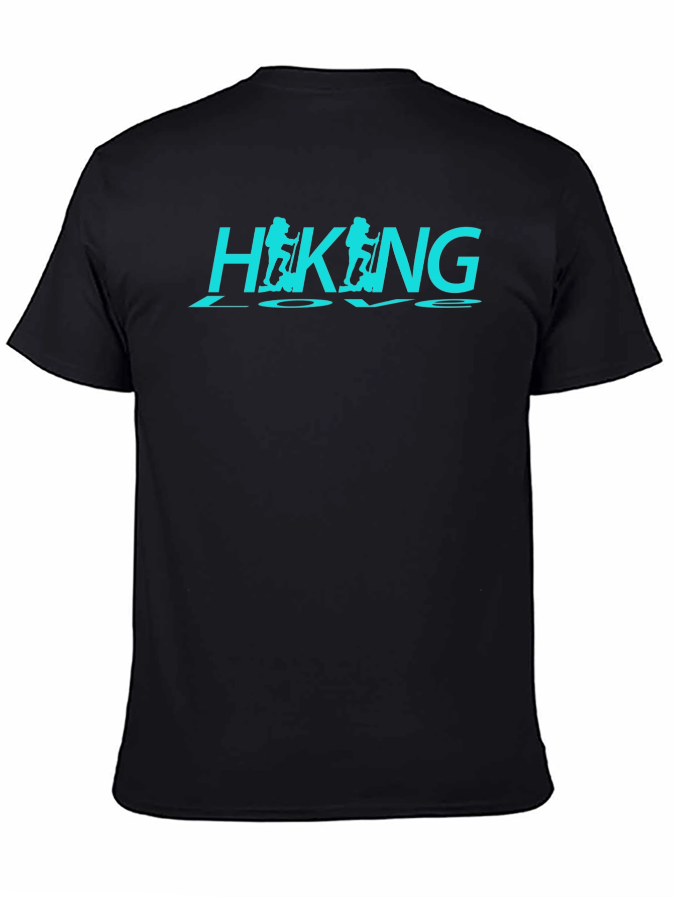 Hiking Love Black Graphic T-Shirt