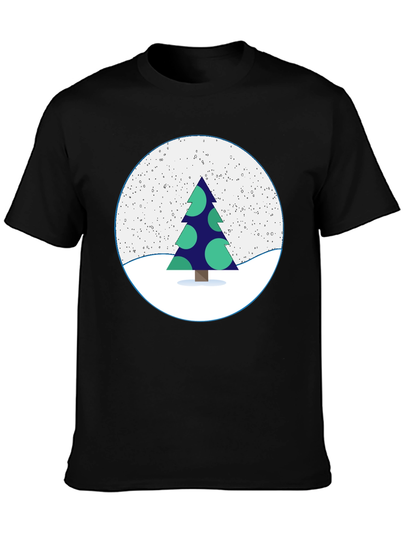 Festive Christmas Tree Graphic Tee - Holiday Style